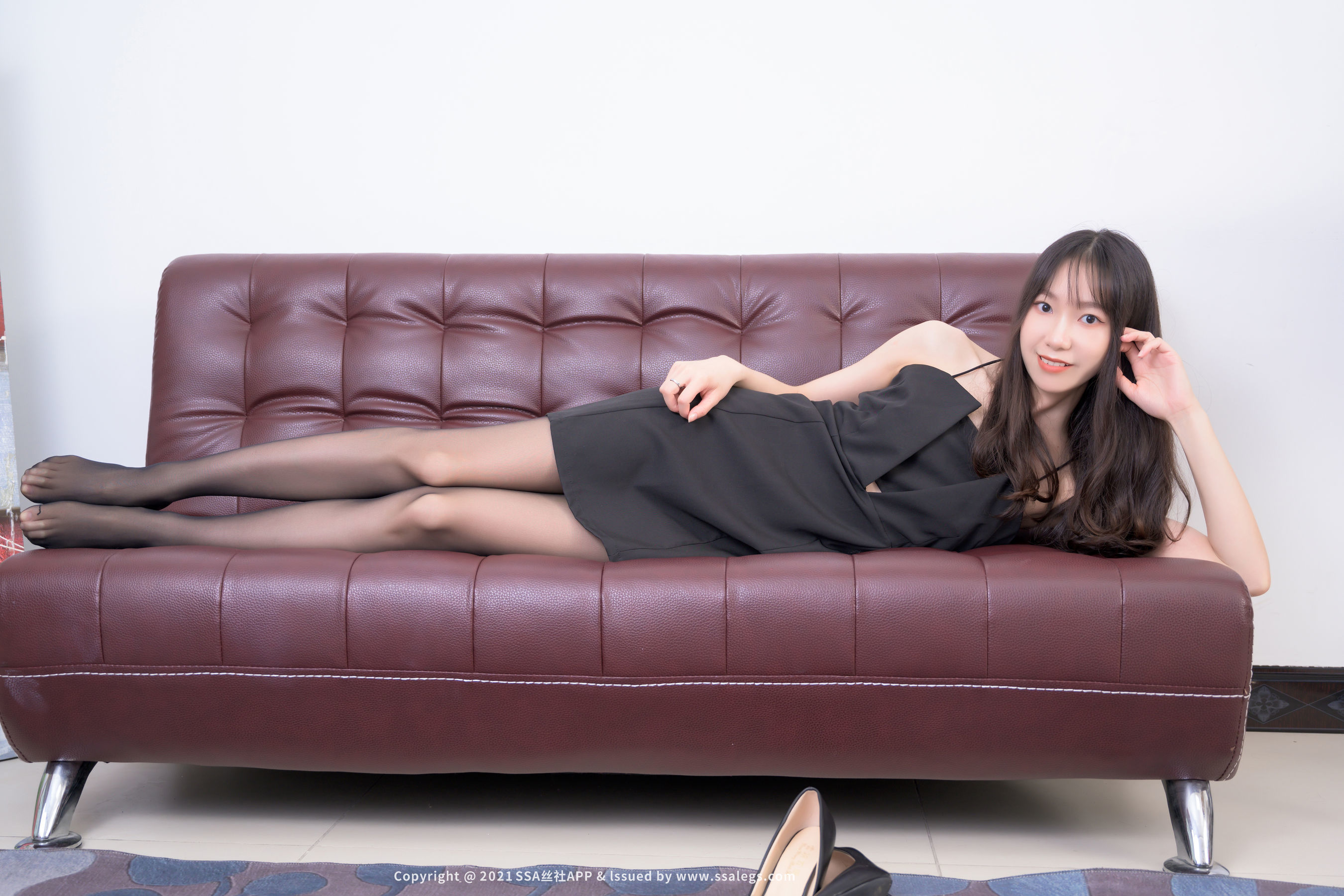 [SSA丝社]超清写真 No.707 模特伊霖 黑丝袜美脚（下）