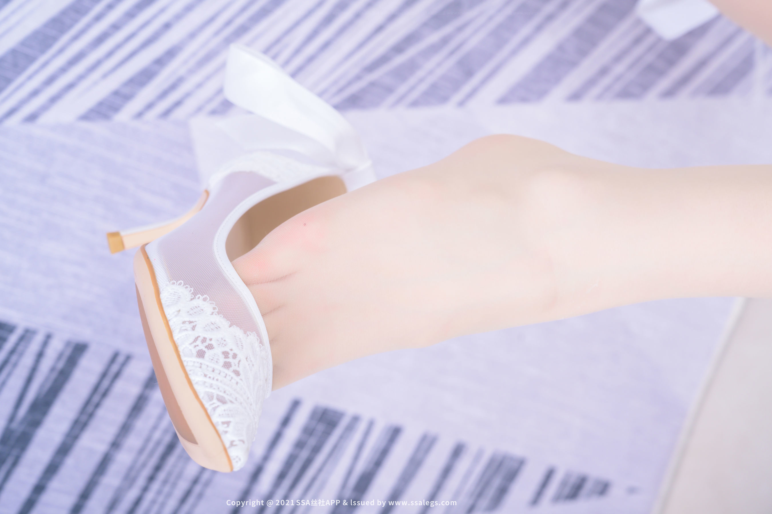 [SSA丝社]超清写真 No.710 模特妙妙 比基尼裆连裤袜（上）