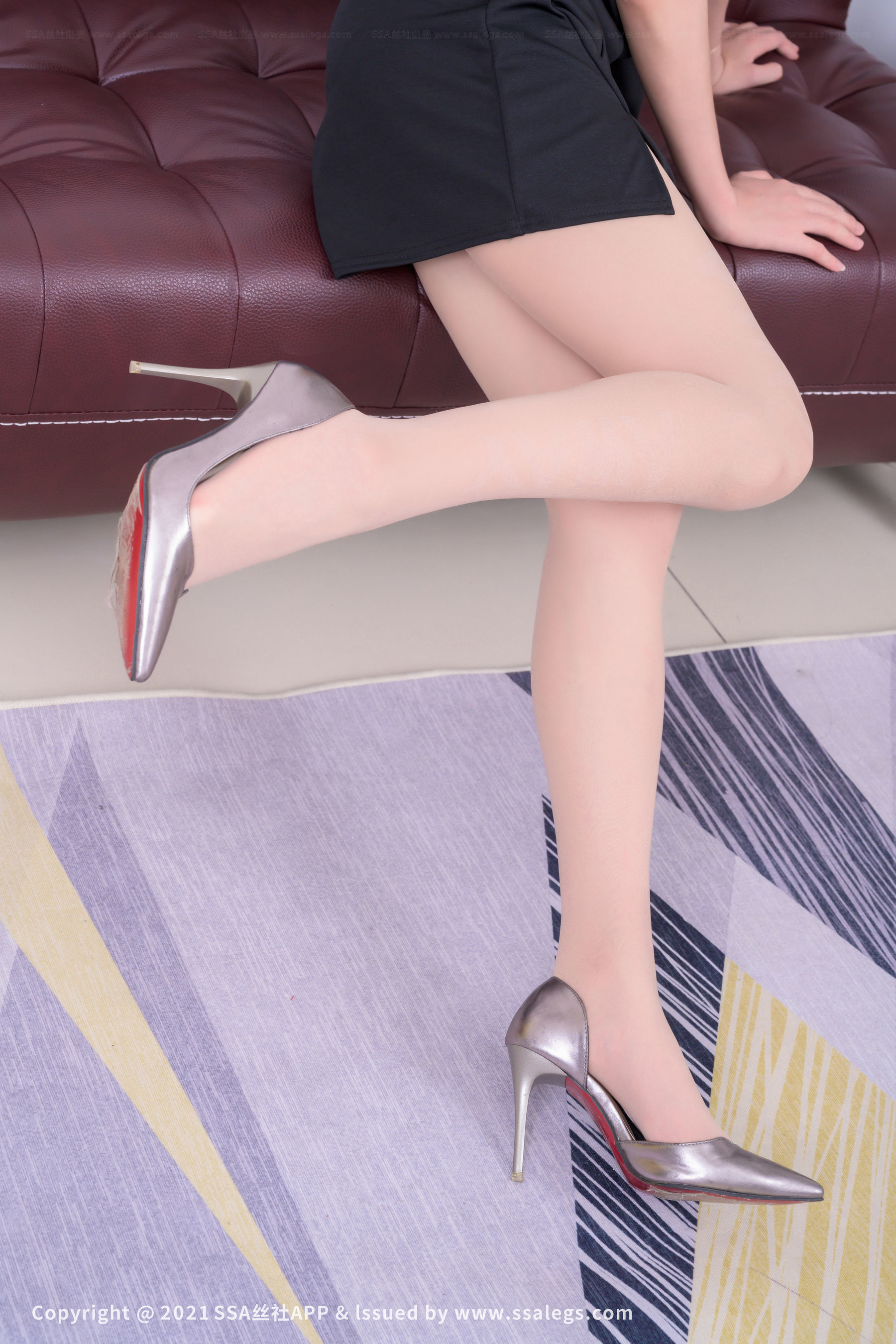 [SSA丝社]超清写真 No.714 腿模素素 涞觅肉丝袜美足（上）
