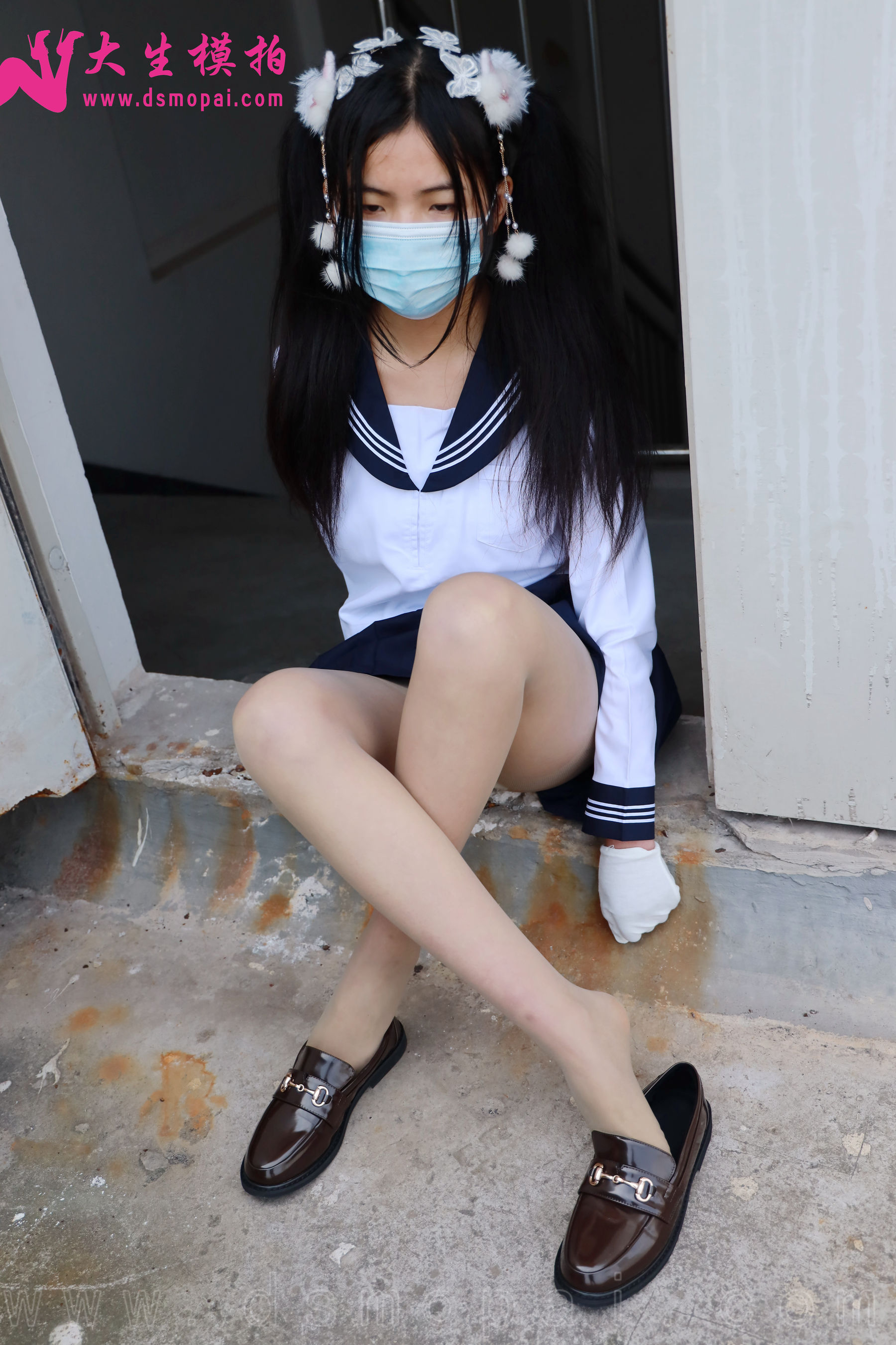 [大生模拍] No.269 梦梦 双马尾JK无内