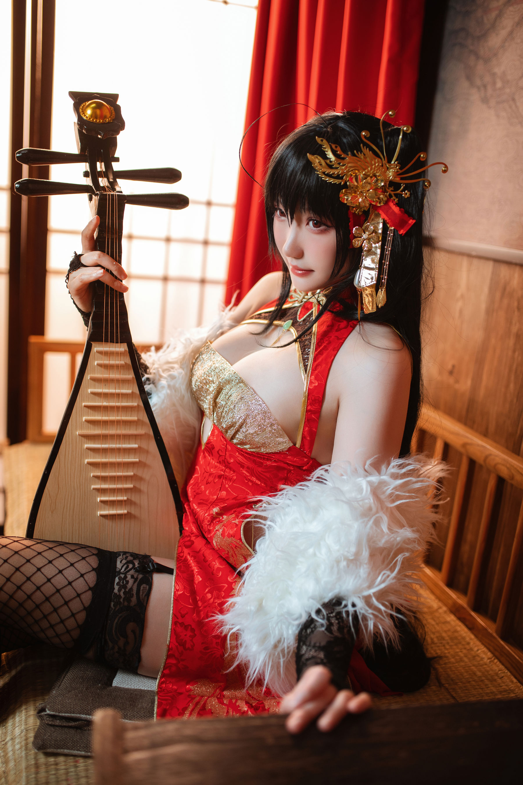 [福利COS] Coser瓜希酱福利 - 大凤旗袍