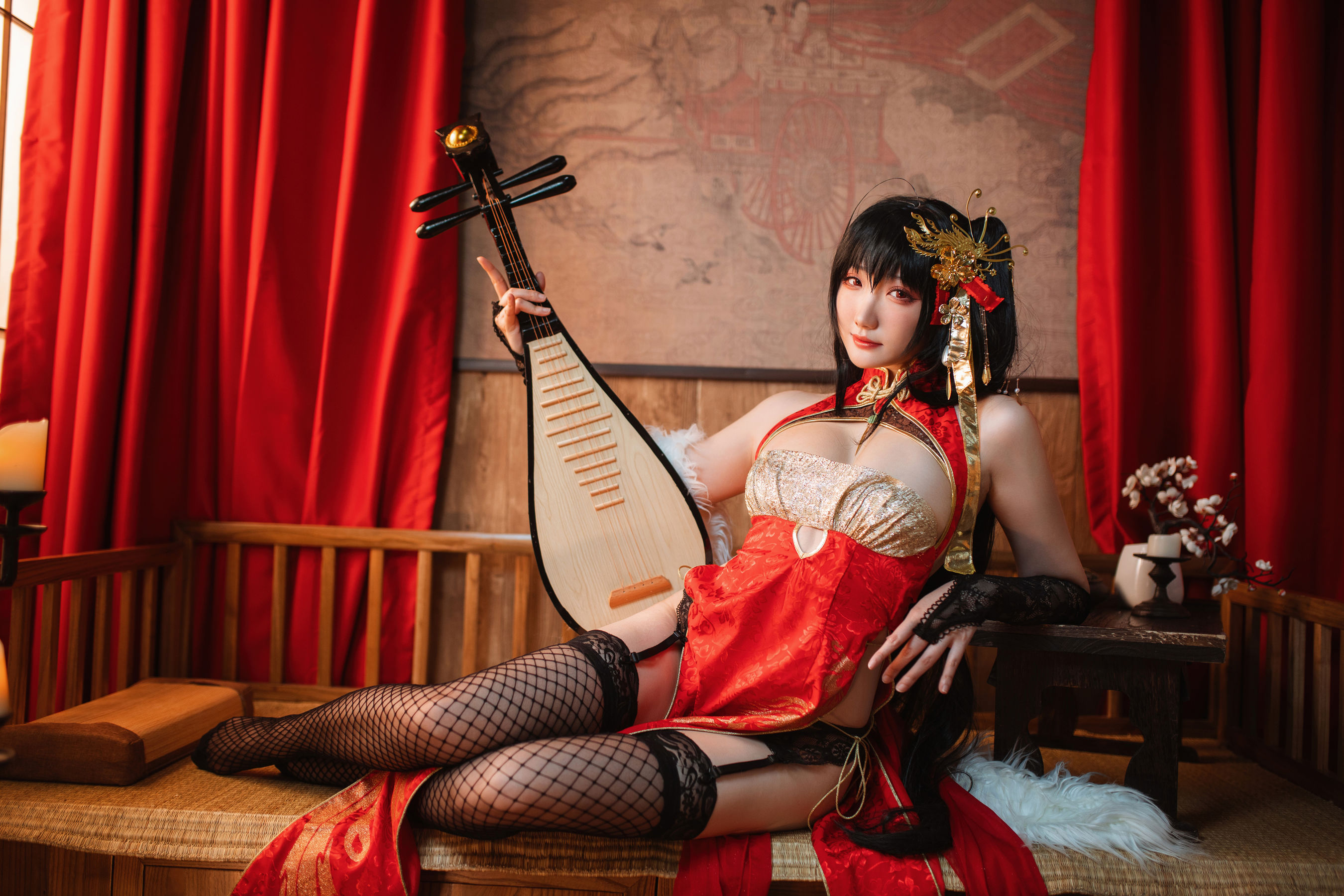 [福利COS] Coser瓜希酱福利 - 大凤旗袍