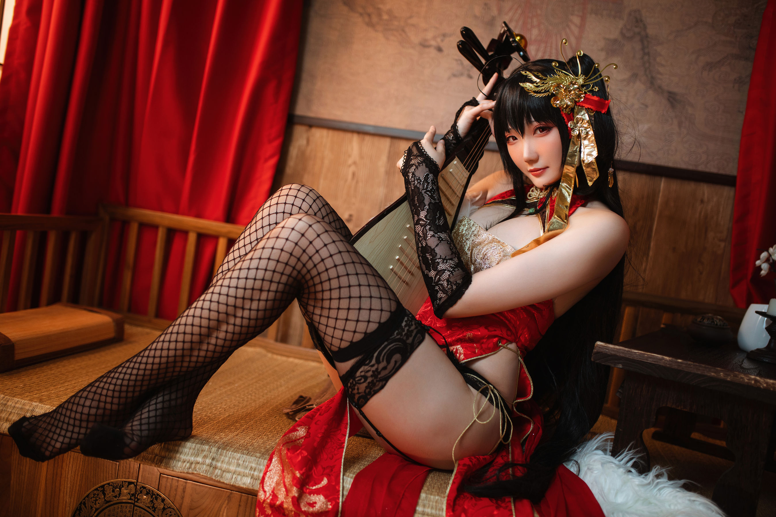 [福利COS] Coser瓜希酱福利 - 大凤旗袍