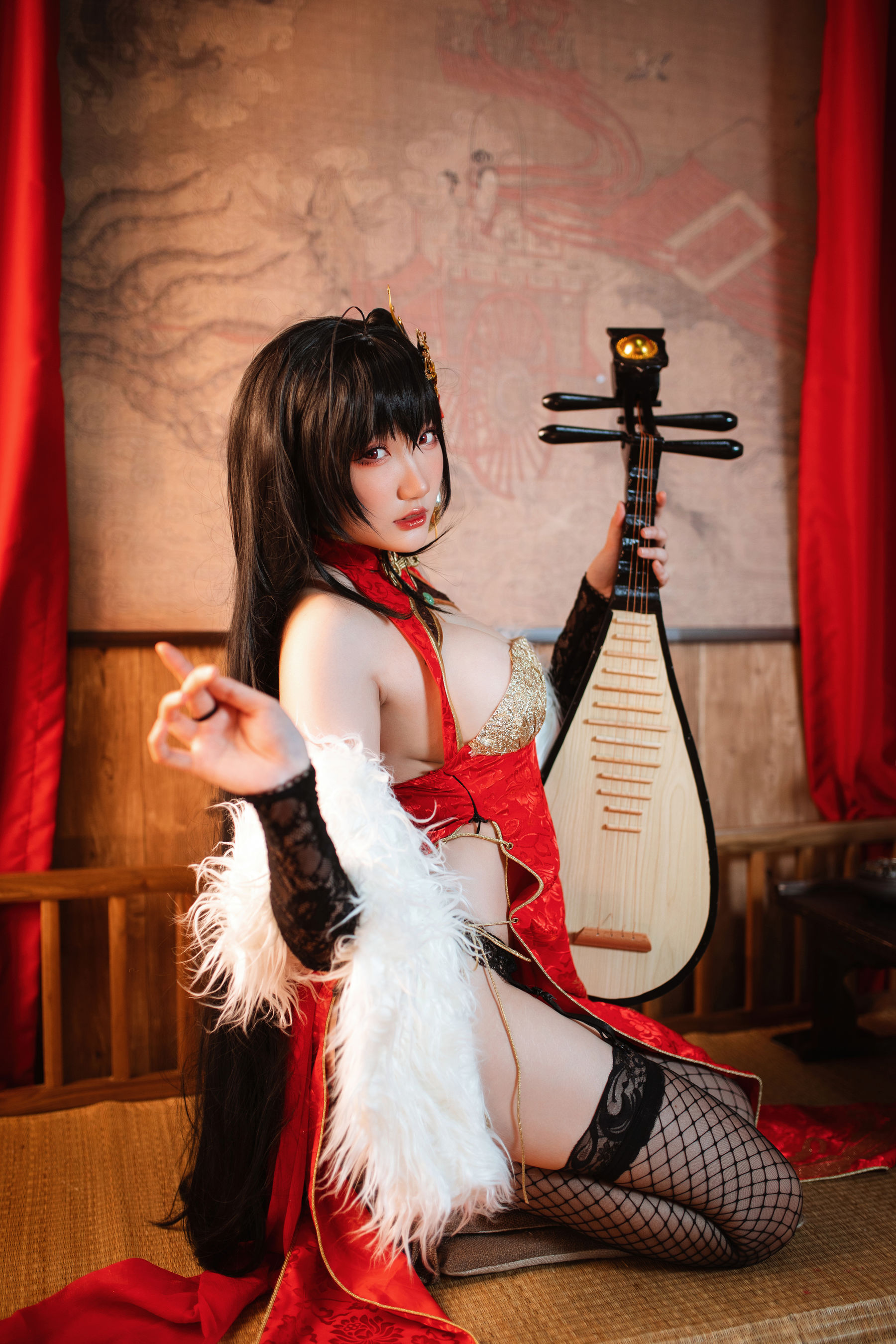 [福利COS] Coser瓜希酱福利 - 大凤旗袍