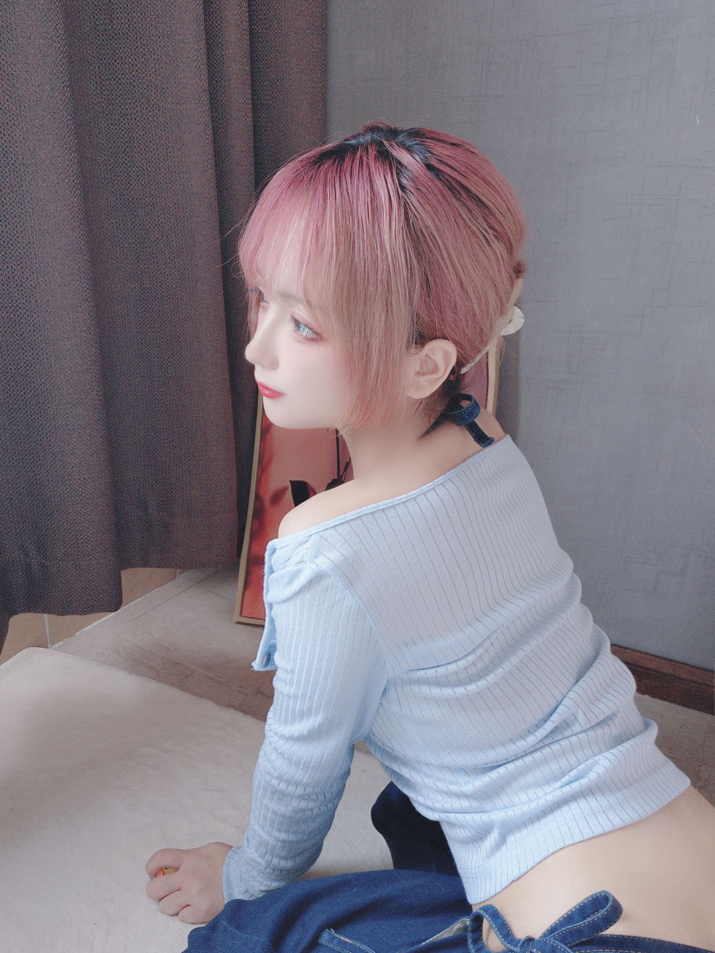 [福利COS] Cosplay日奈娇 - 牛仔裤