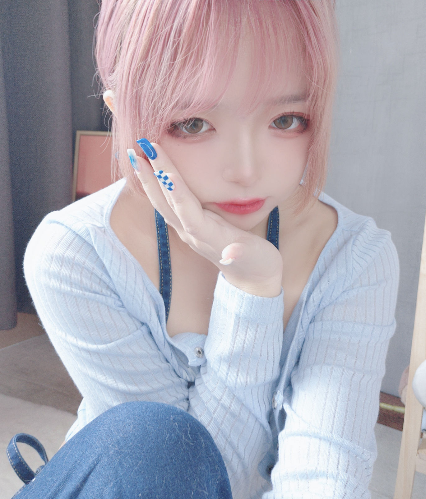 [福利COS] Cosplay日奈娇 - 牛仔裤