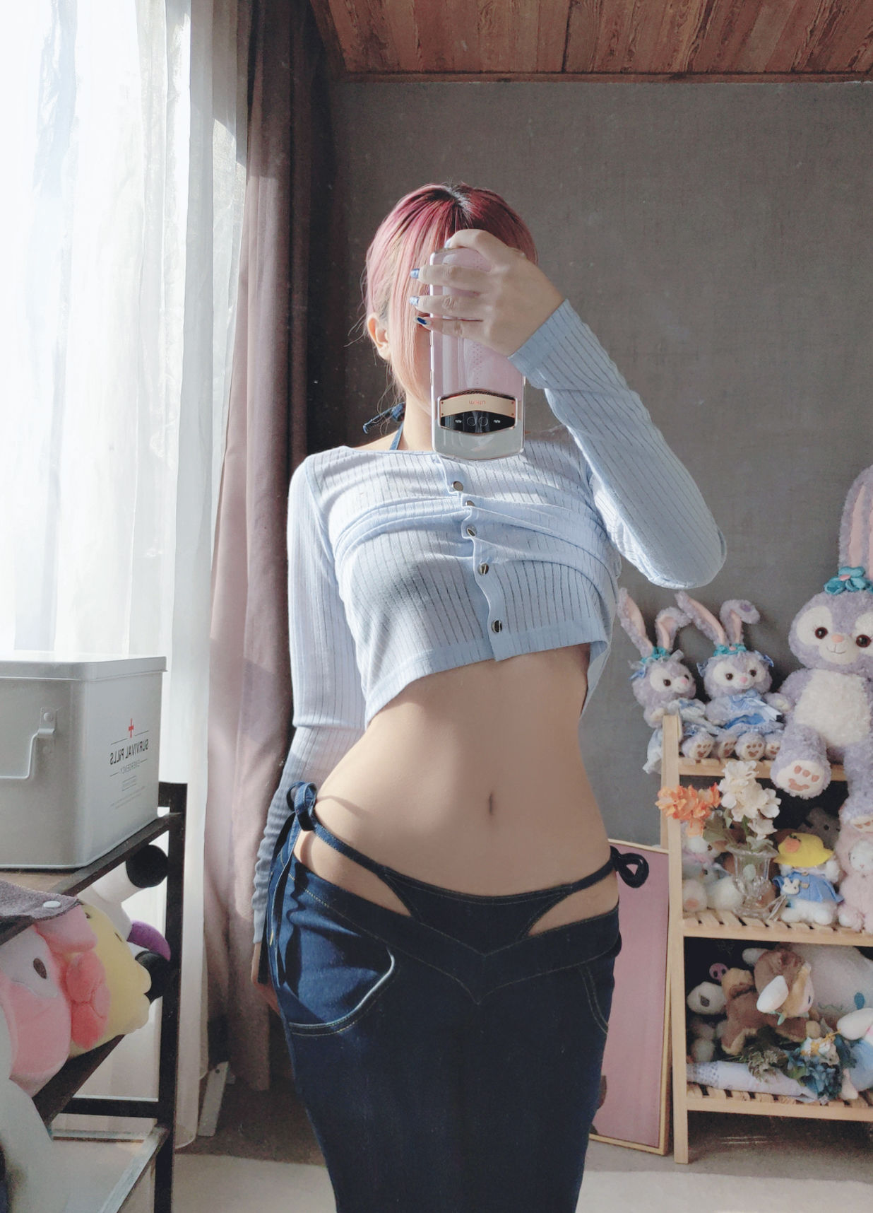 [福利COS] Cosplay日奈娇 - 牛仔裤