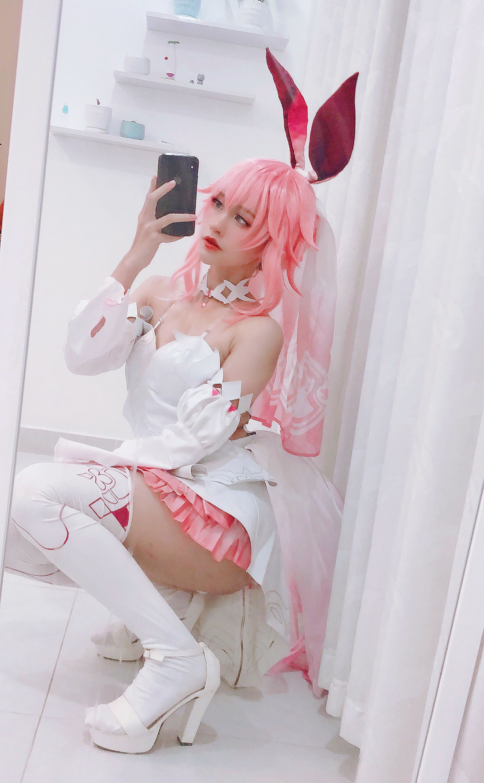 [福利COS] PingPing - Yae Sakura Wedding dress