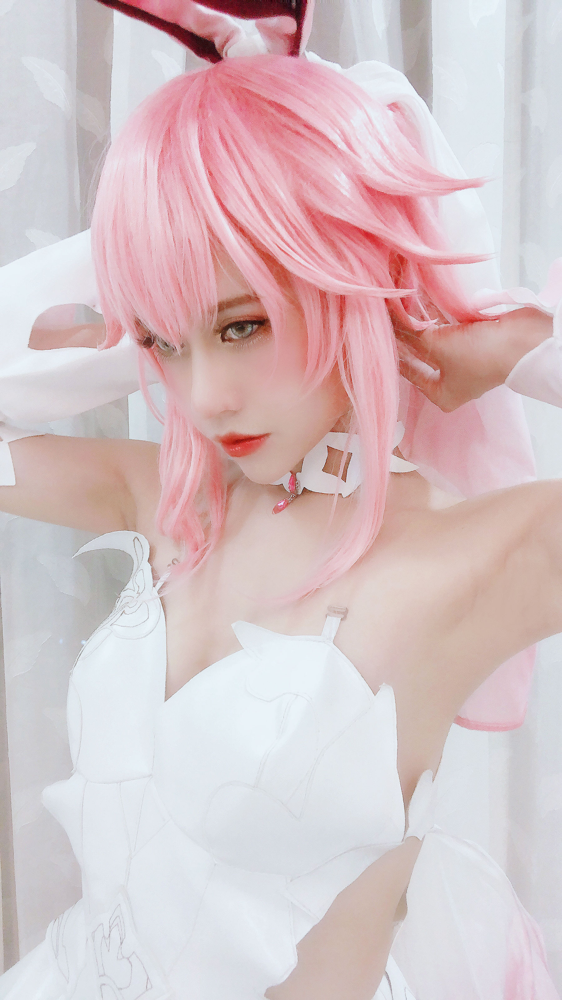 [福利COS] PingPing - Yae Sakura Wedding dress