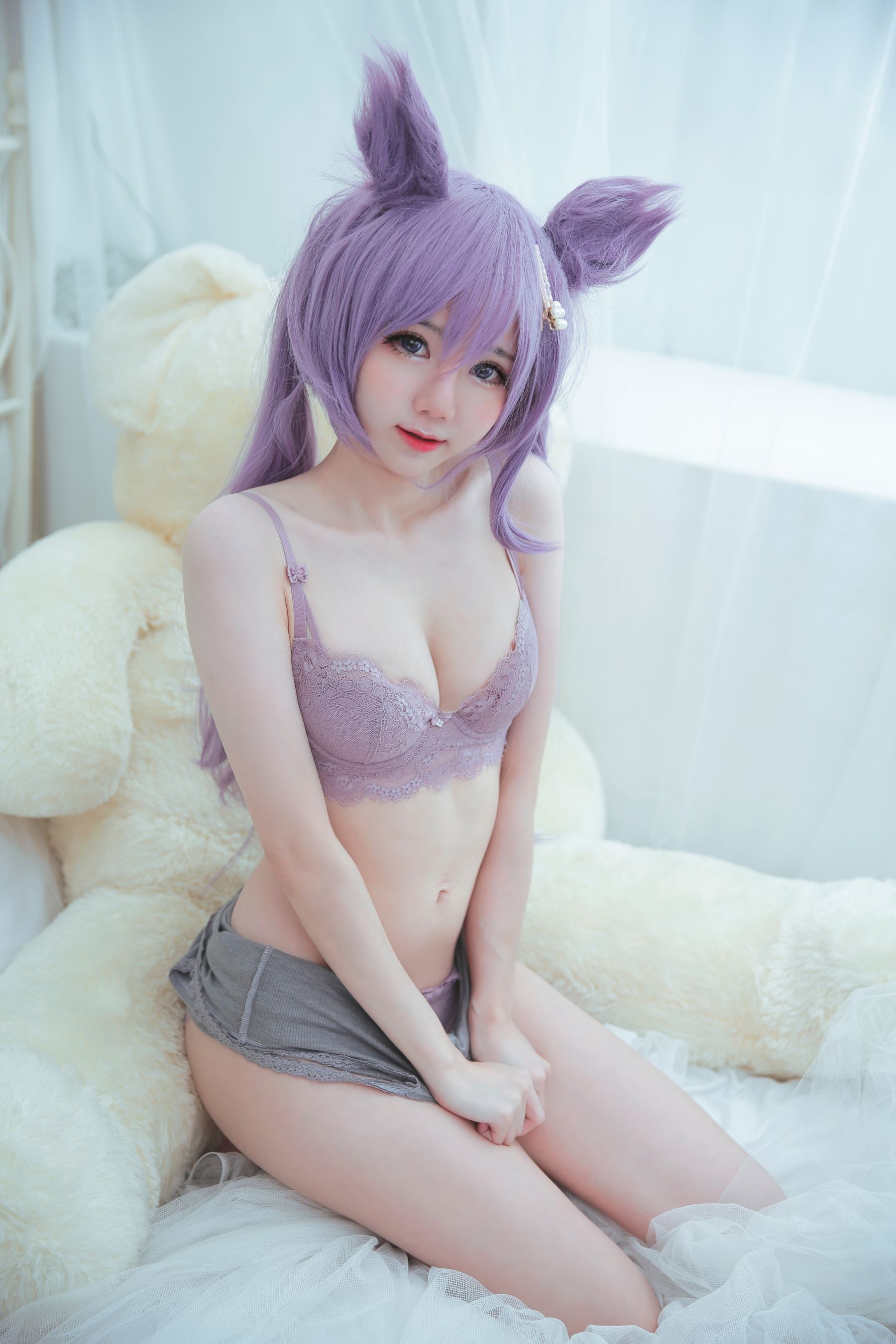 [福利COS] Sally Dorasnow - Keqing Lingerie