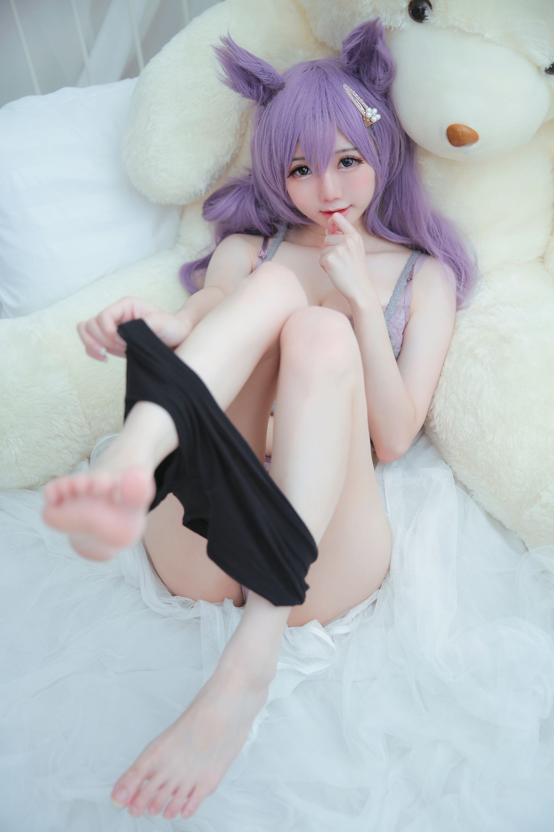 [福利COS] Sally Dorasnow - Keqing Lingerie