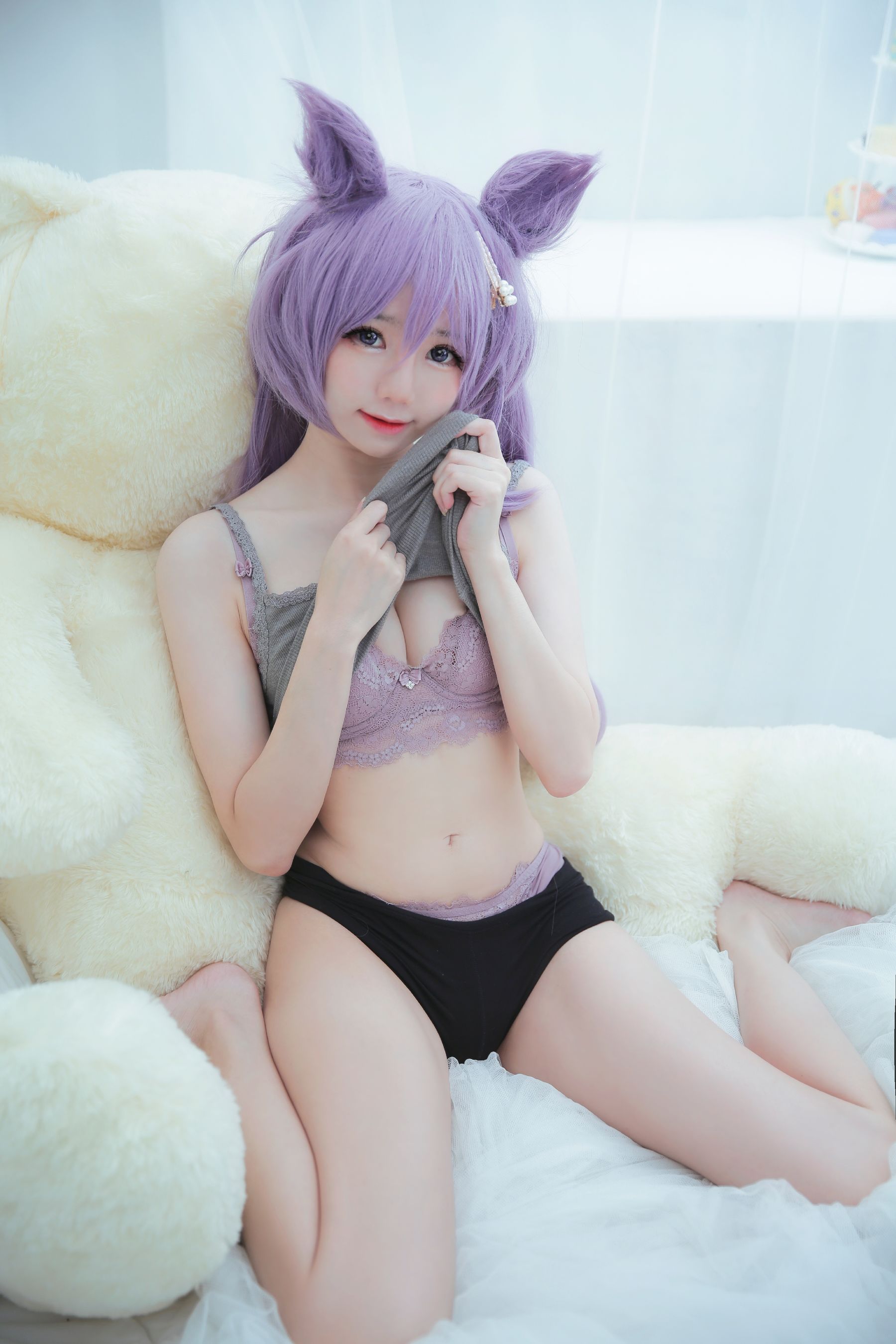 [福利COS] Sally Dorasnow - Keqing Lingerie