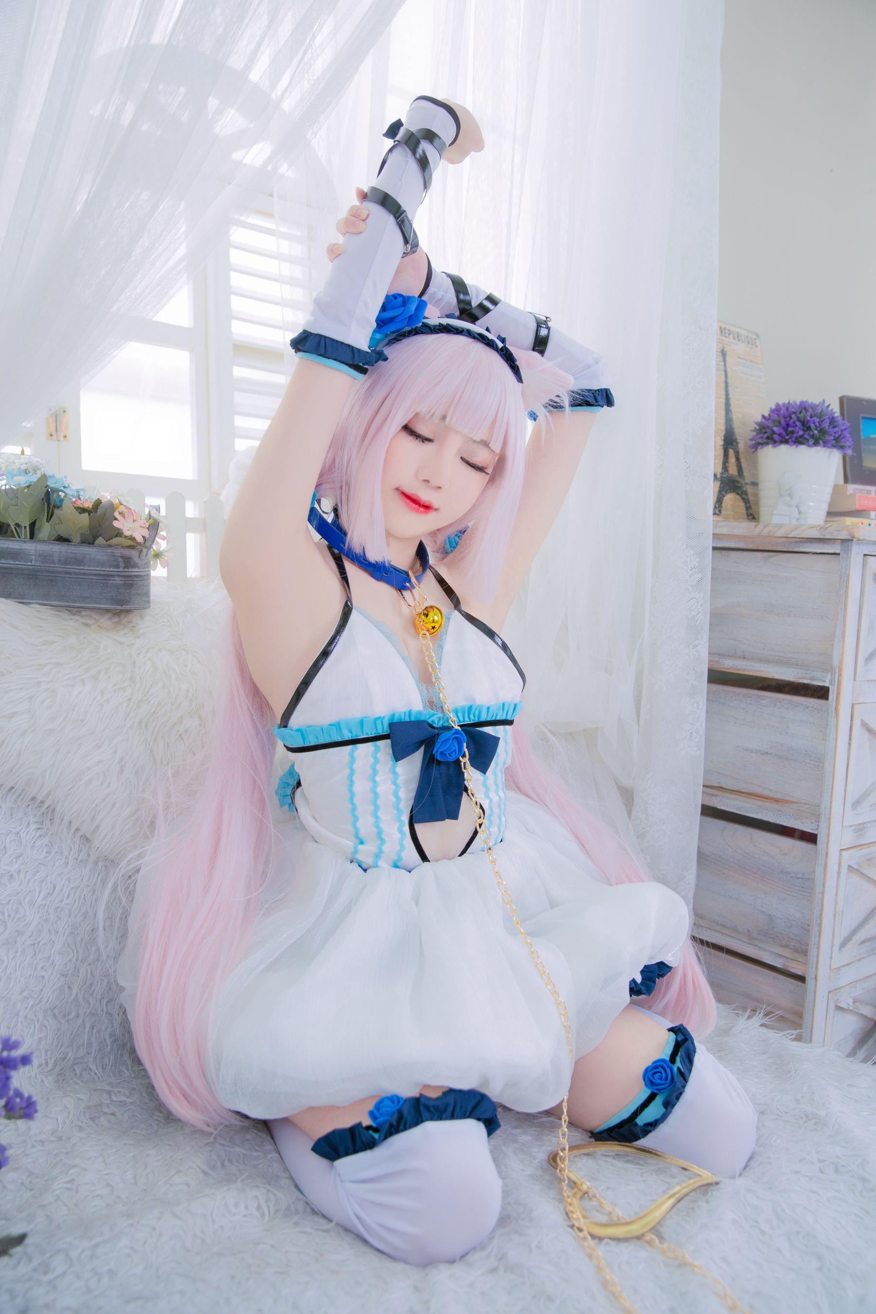 [福利COS] Sally Dorasnow - Nekopara Vanilla Lingerie