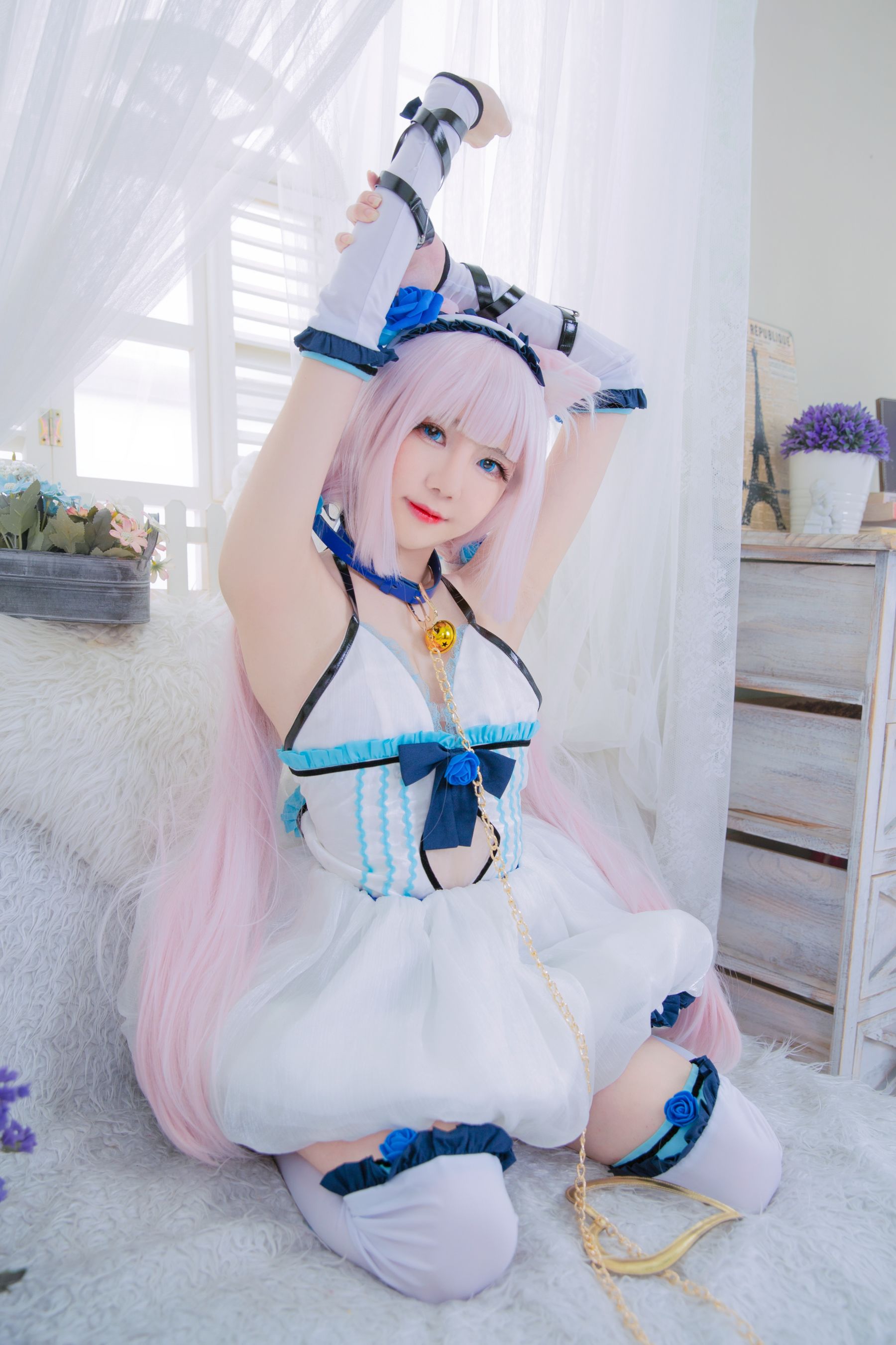 [福利COS] Sally Dorasnow - Nekopara Vanilla Lingerie