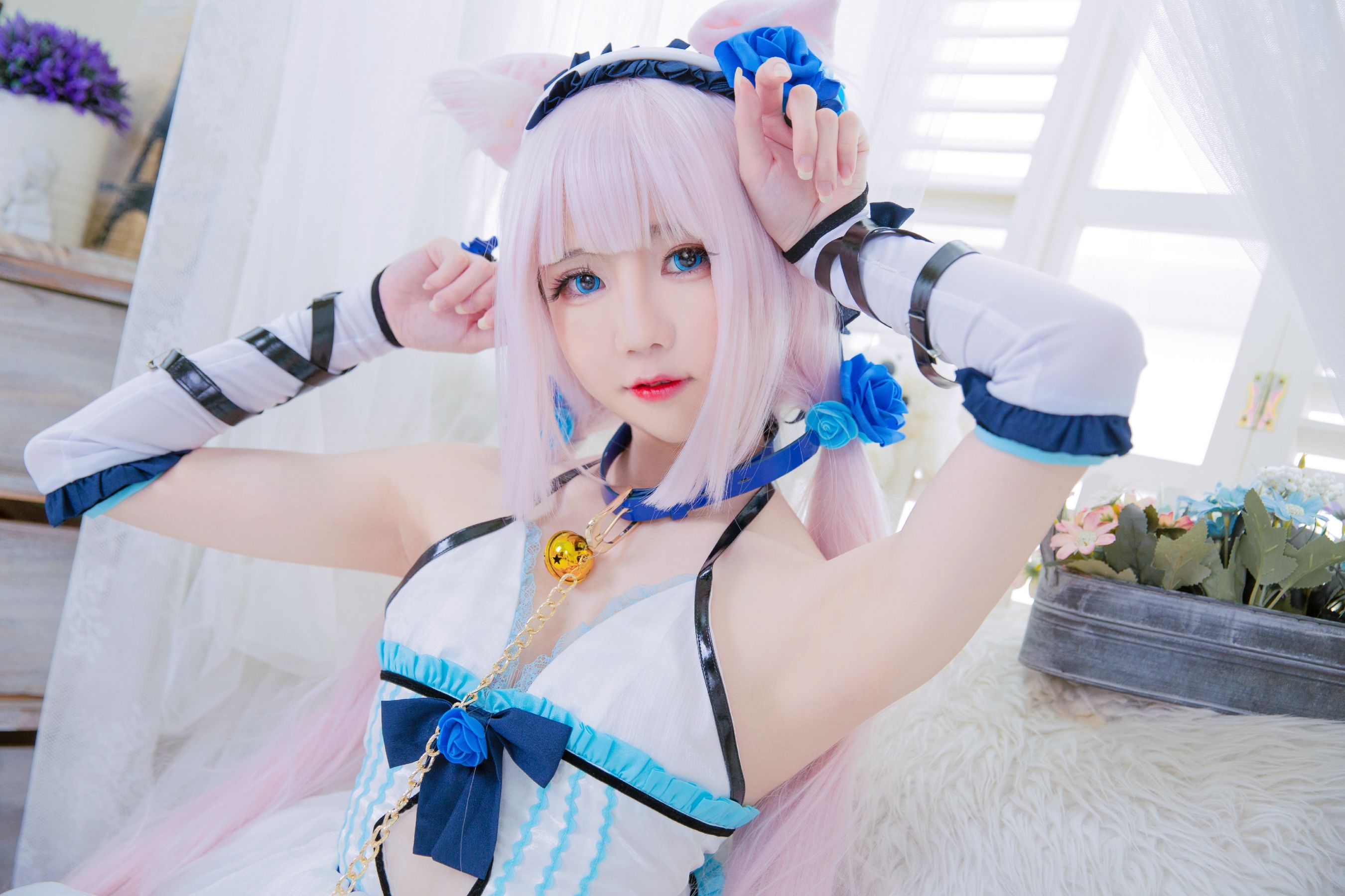 [福利COS] Sally Dorasnow - Nekopara Vanilla Lingerie