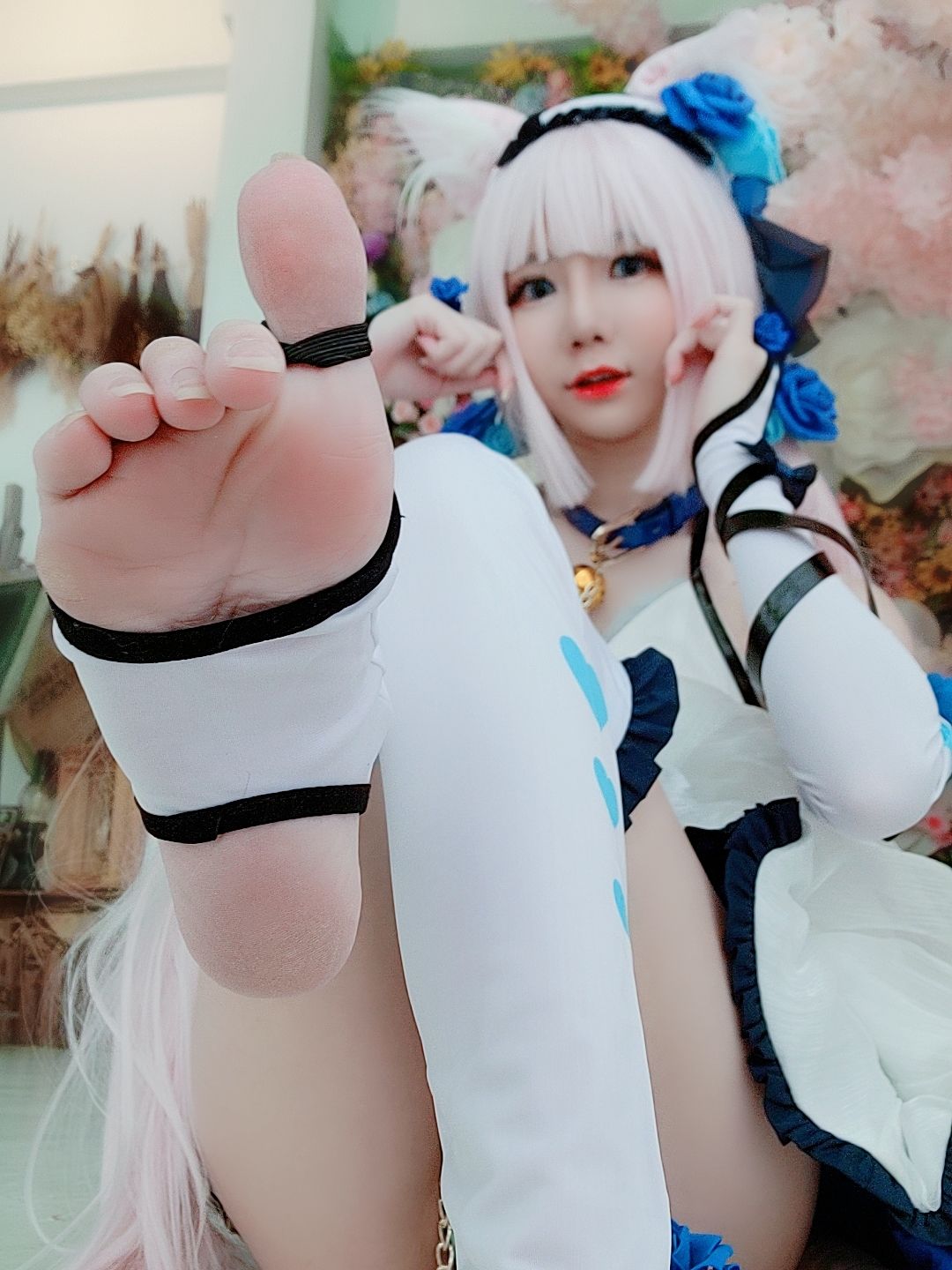 [福利COS] Sally Dorasnow - Nekopara Vanilla Lingerie