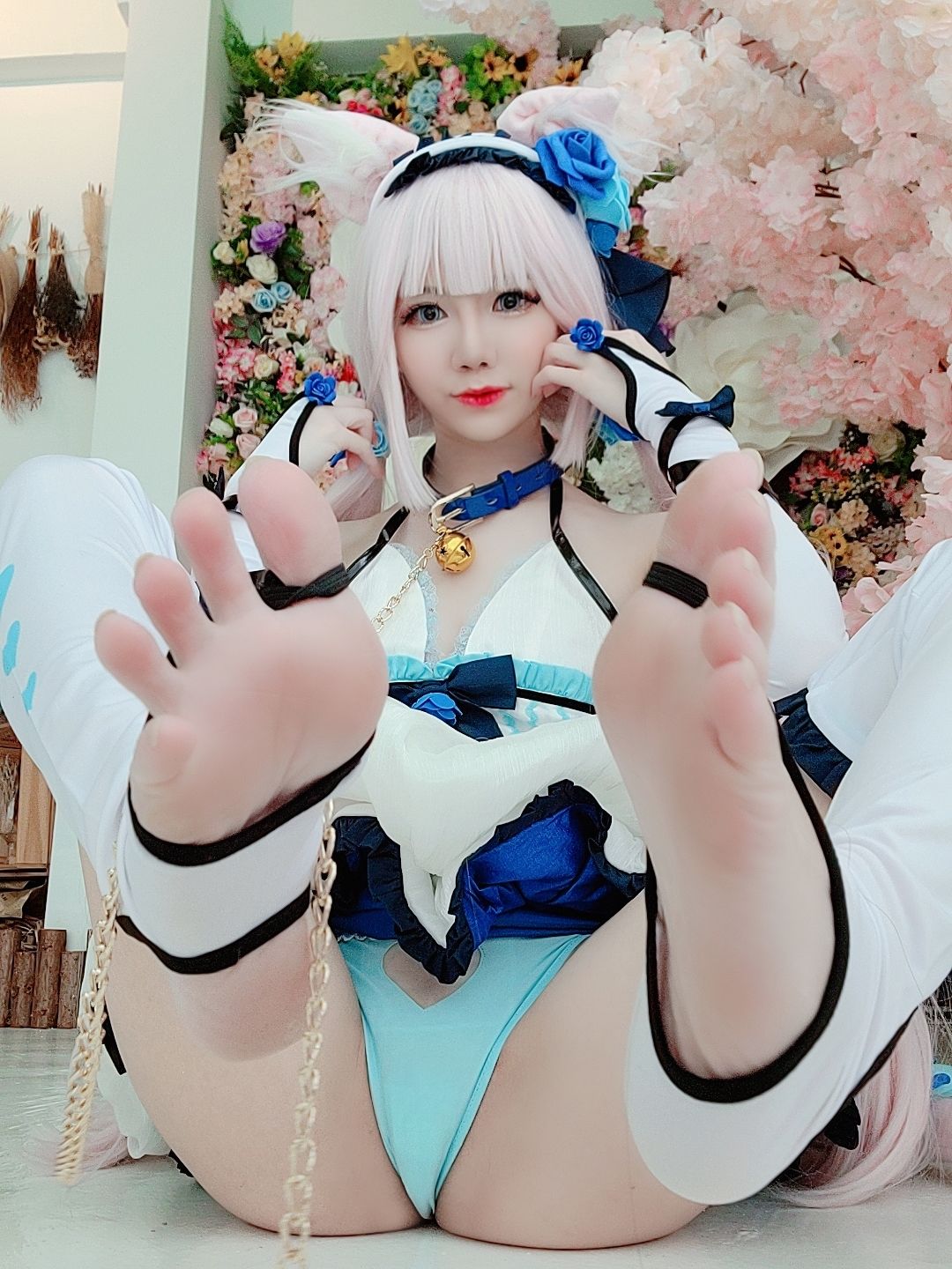 [福利COS] Sally Dorasnow - Nekopara Vanilla Lingerie
