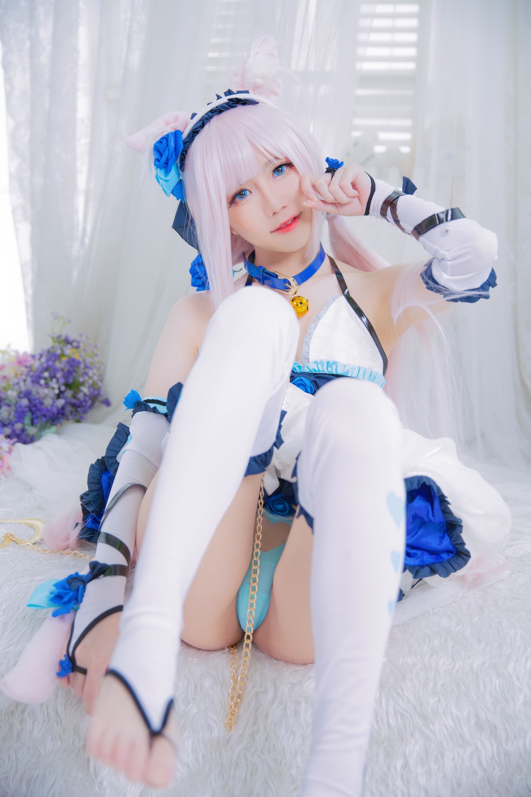 [福利COS] Sally Dorasnow - Nekopara Vanilla Lingerie