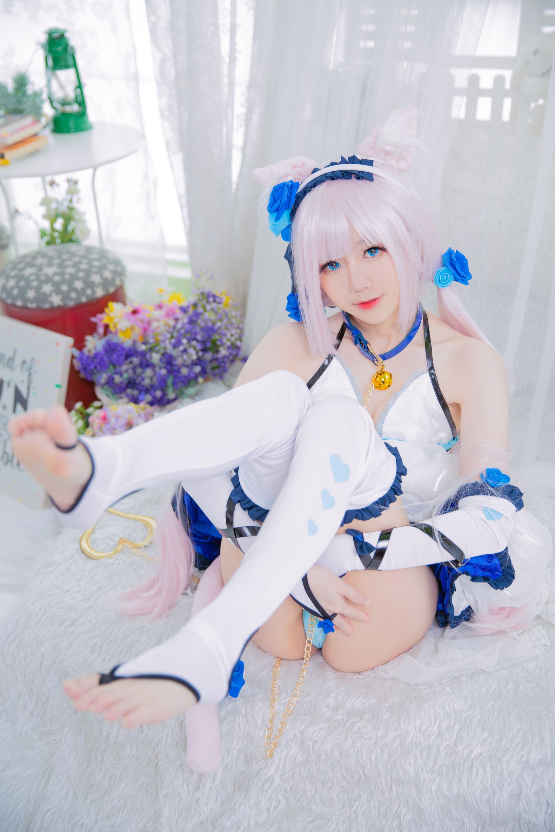 [福利COS] Sally Dorasnow - Nekopara Vanilla Lingerie