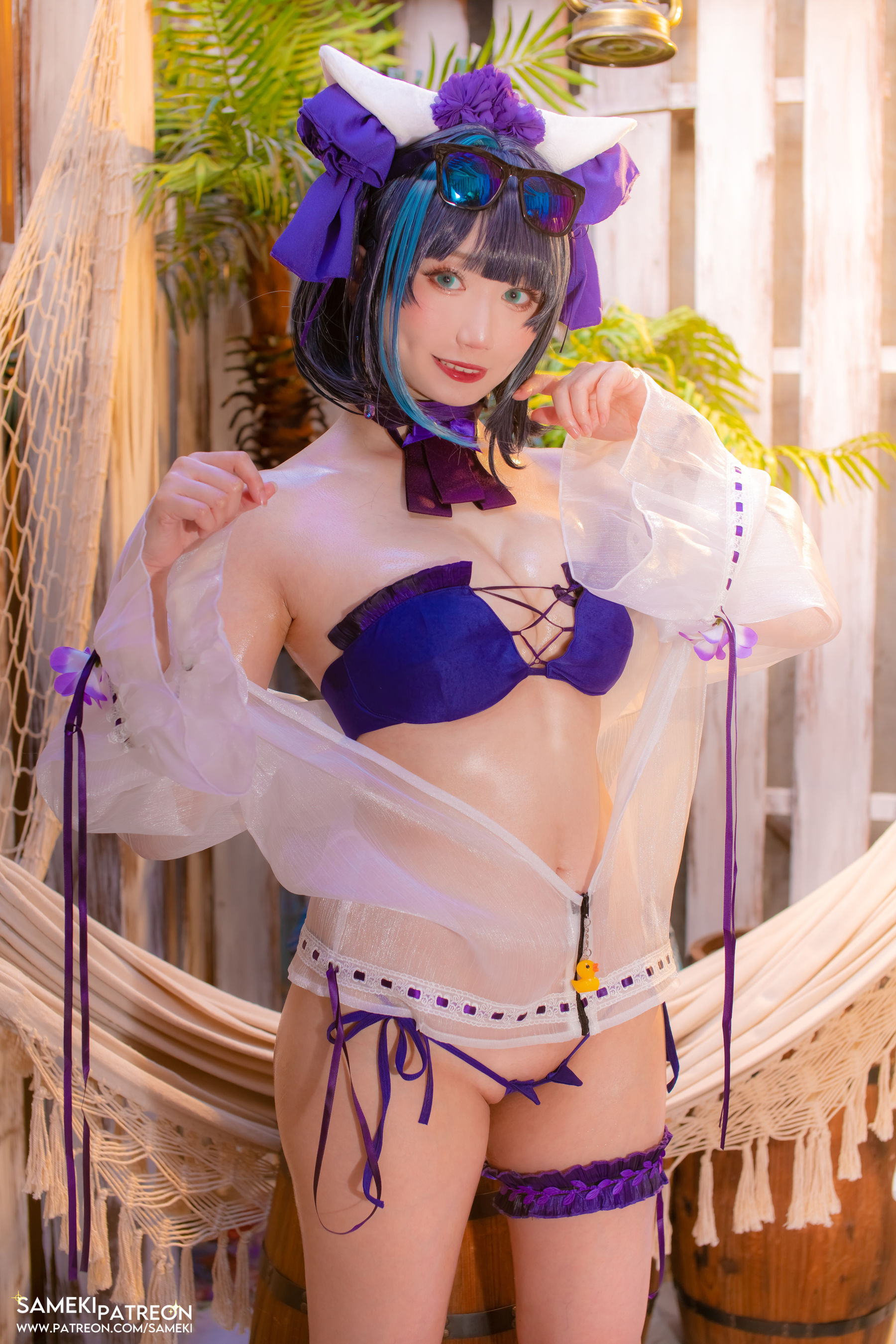 [福利COS] Sameki - 柴郡 泳装
