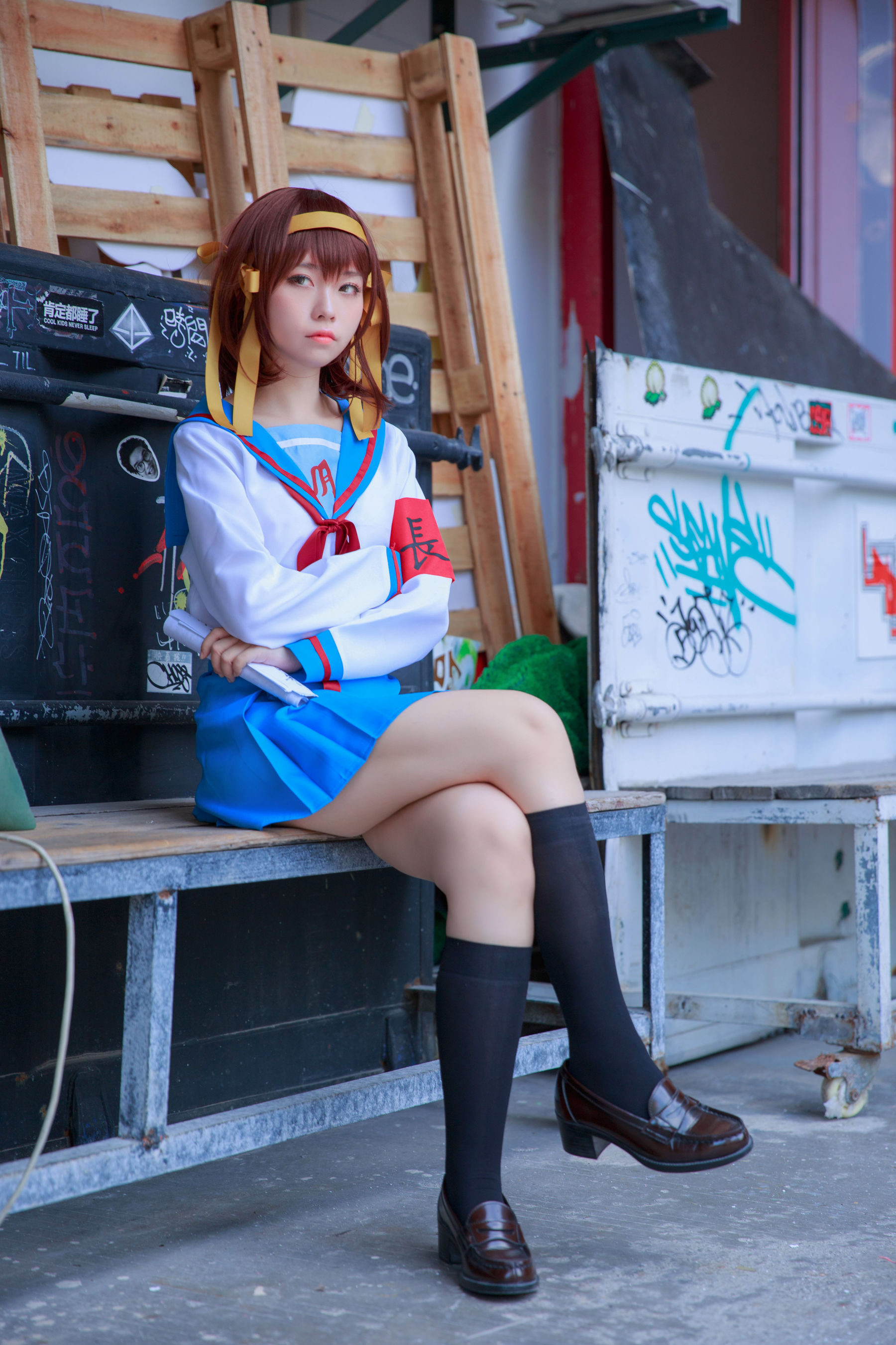 [福利COS] 动漫博主G44不会受伤 - 凉宫 制服