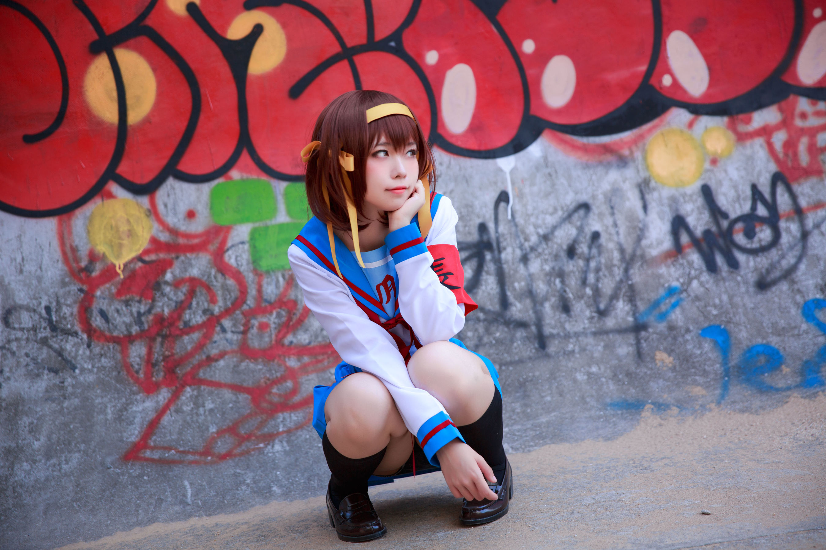 [福利COS] 动漫博主G44不会受伤 - 凉宫 制服