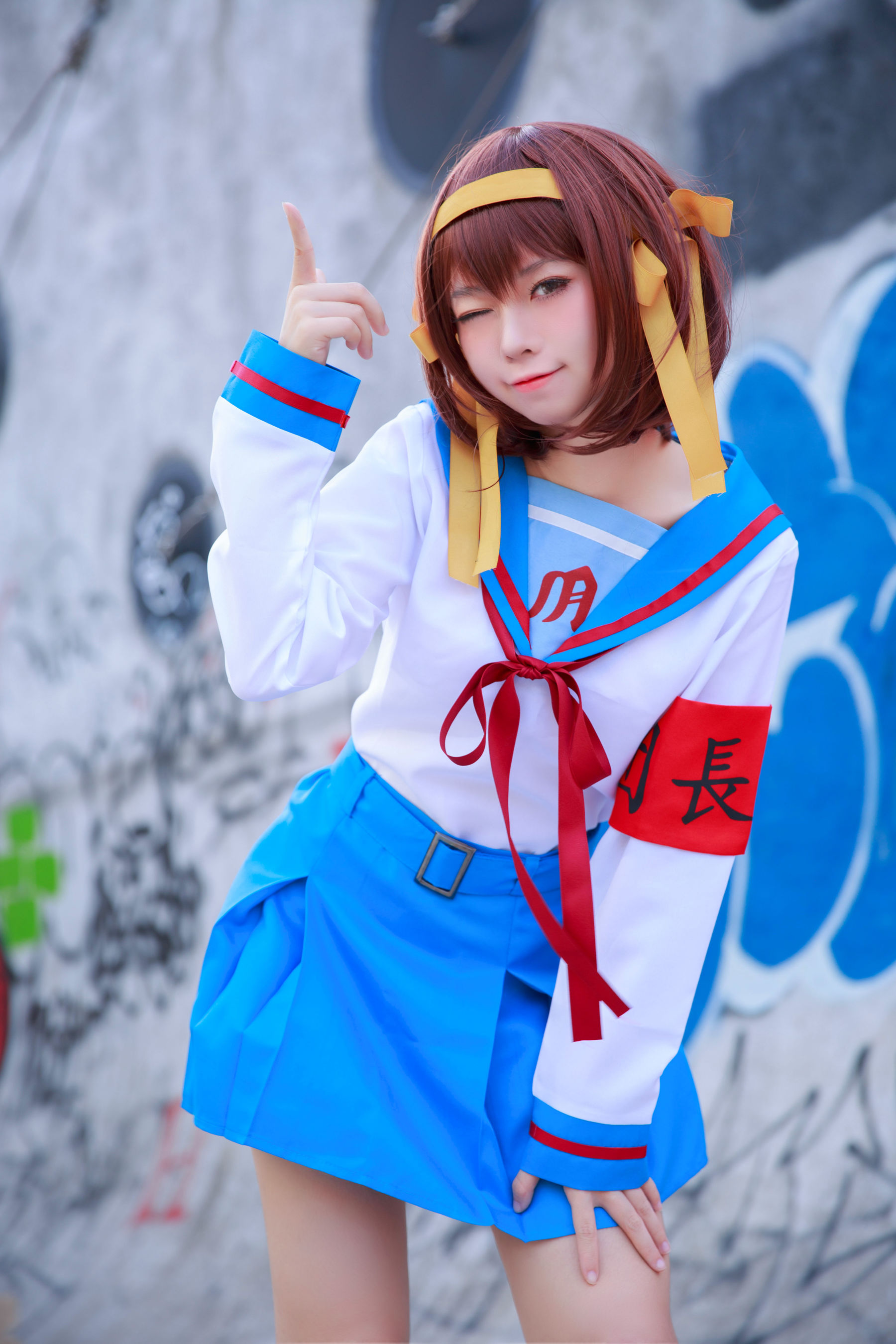 [福利COS] 动漫博主G44不会受伤 - 凉宫 制服