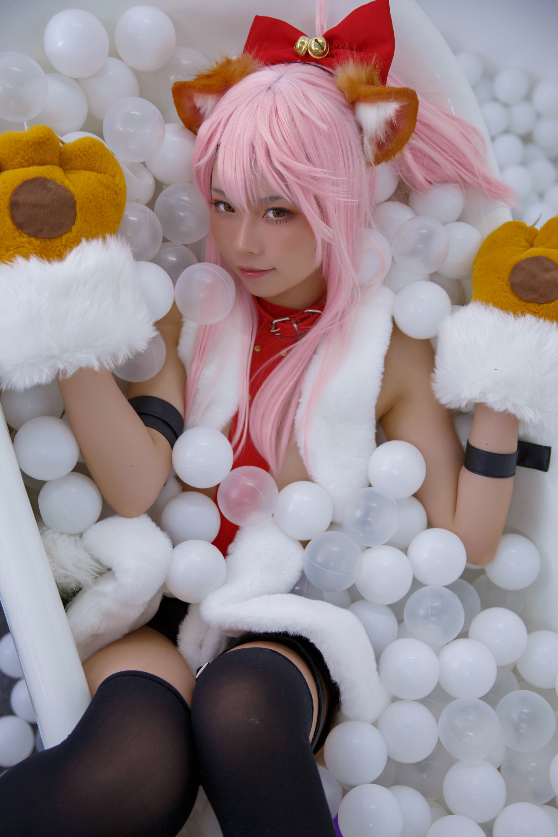 [福利COS] 动漫博主G44不会受伤 - 小黑猫娘