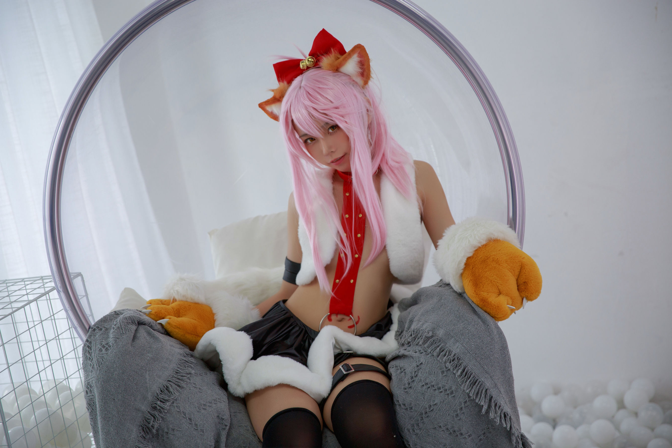 [福利COS] 动漫博主G44不会受伤 - 小黑猫娘