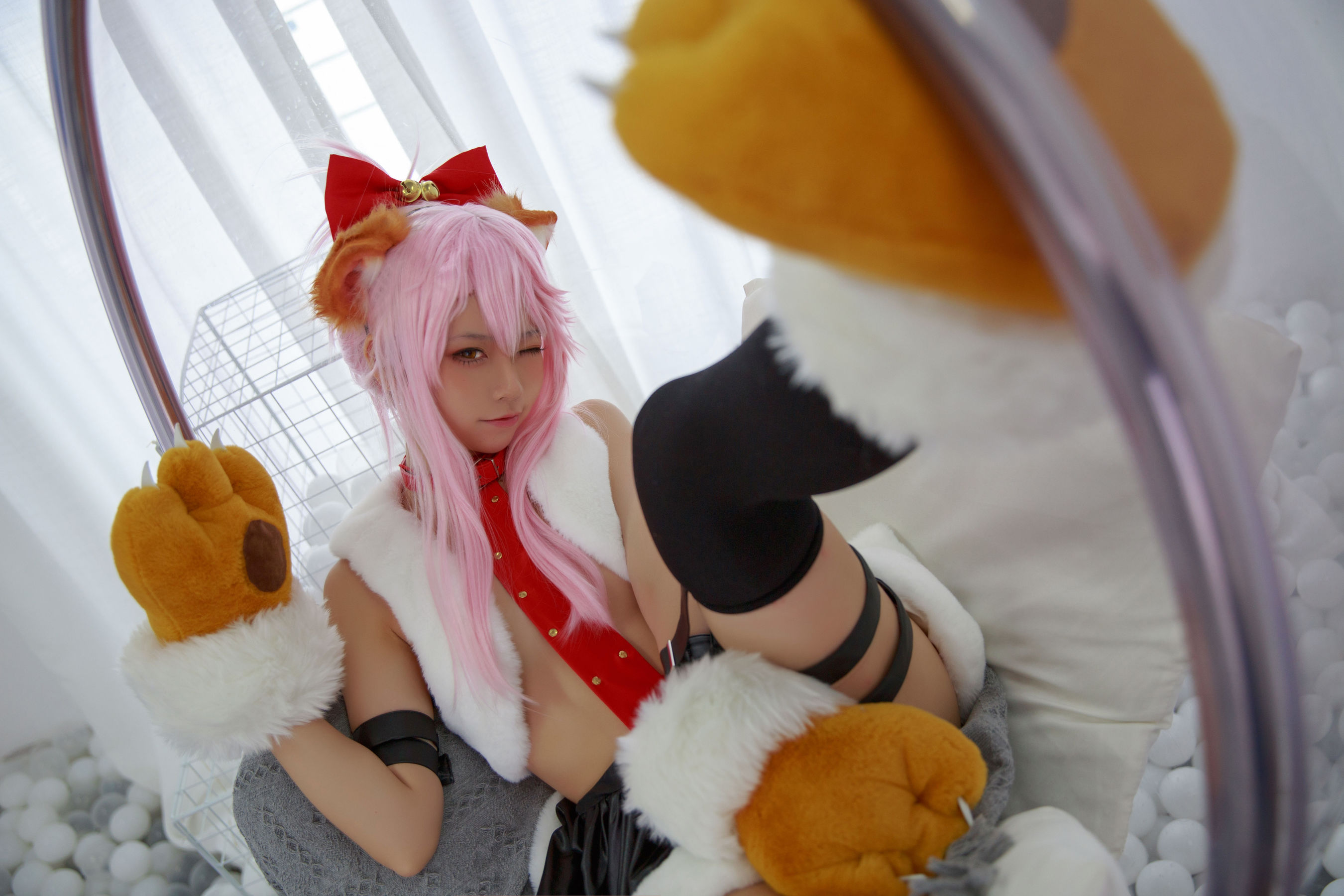[福利COS] 动漫博主G44不会受伤 - 小黑猫娘