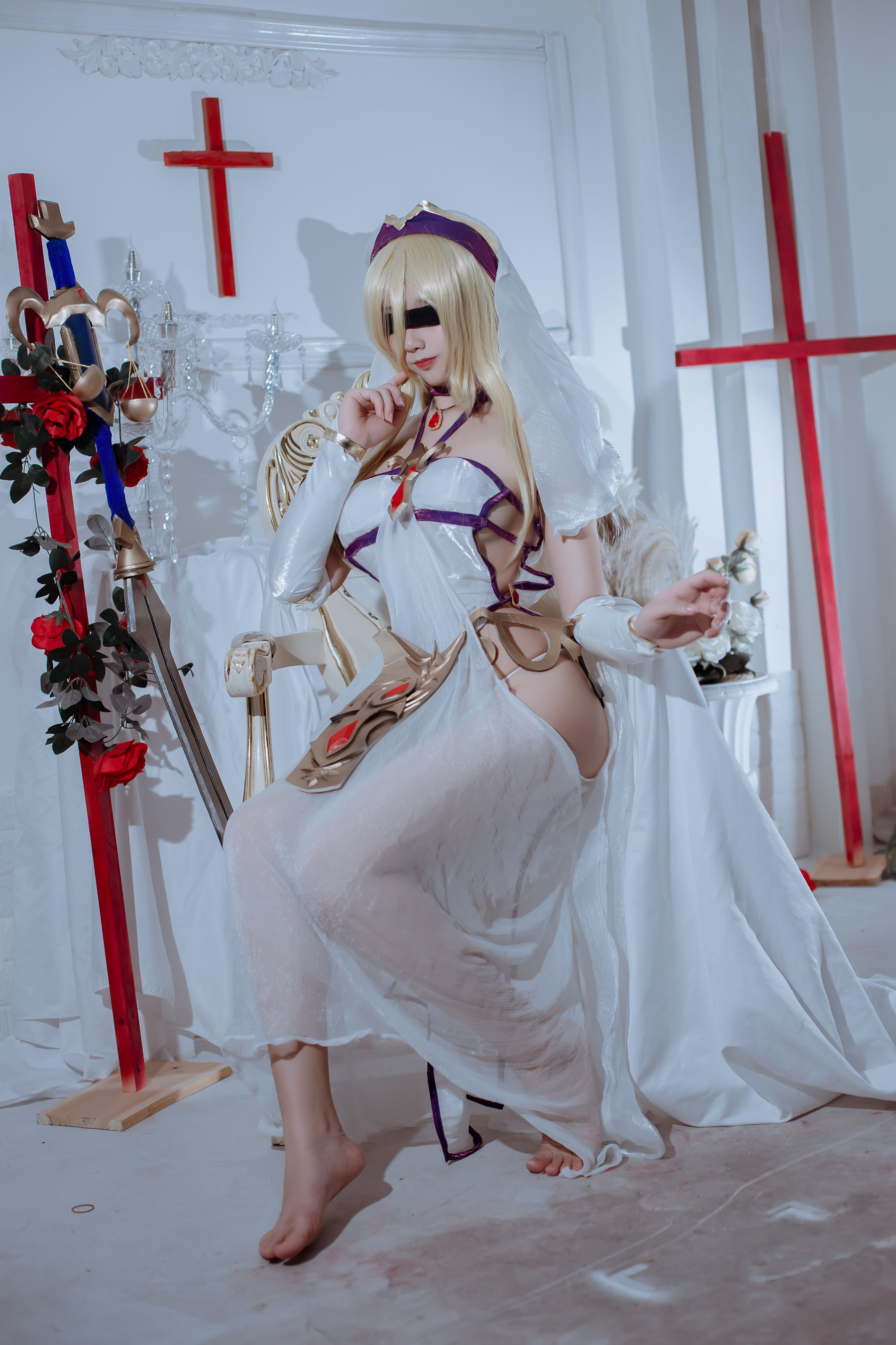 [福利COS] 动漫博主九曲Jean - 剑圣女