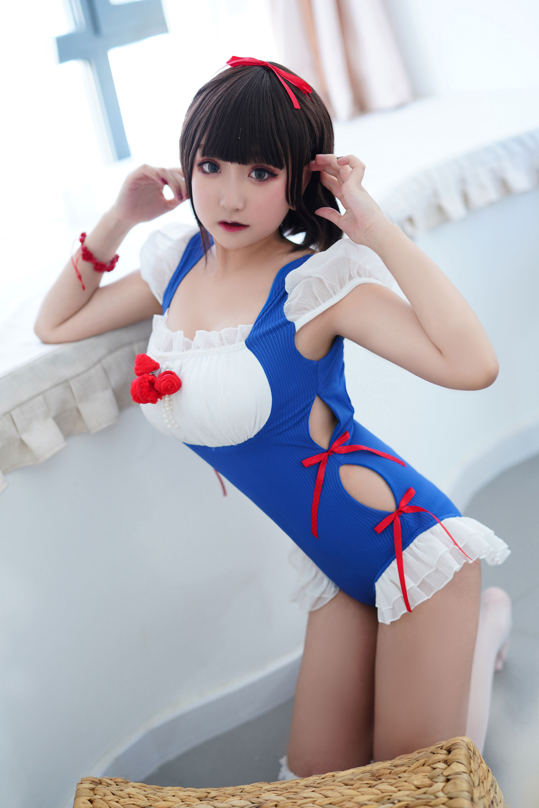 [福利COS] 动漫博主恩田直幸 - 夏日泳装 白雪姬