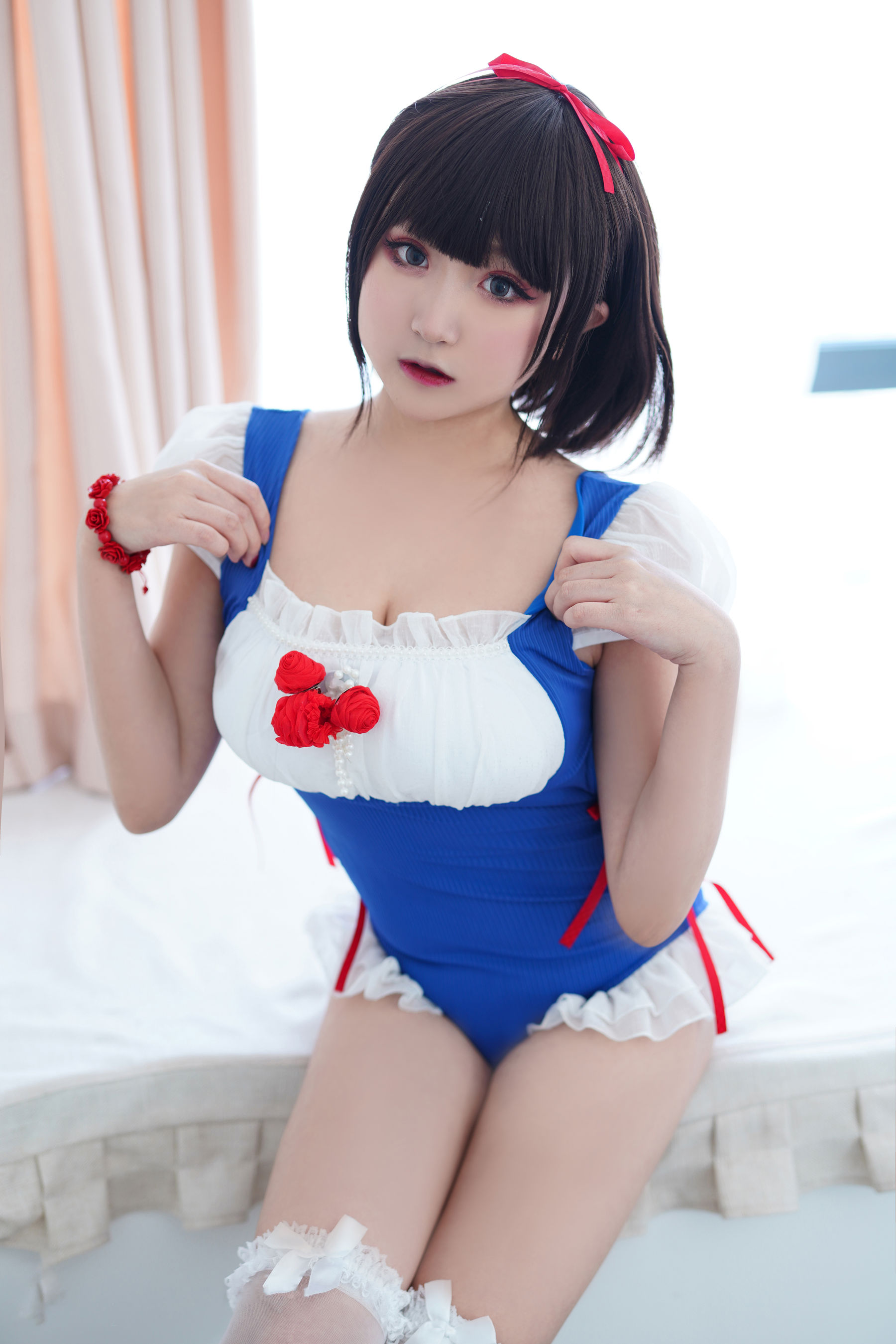 [福利COS] 动漫博主恩田直幸 - 夏日泳装 白雪姬