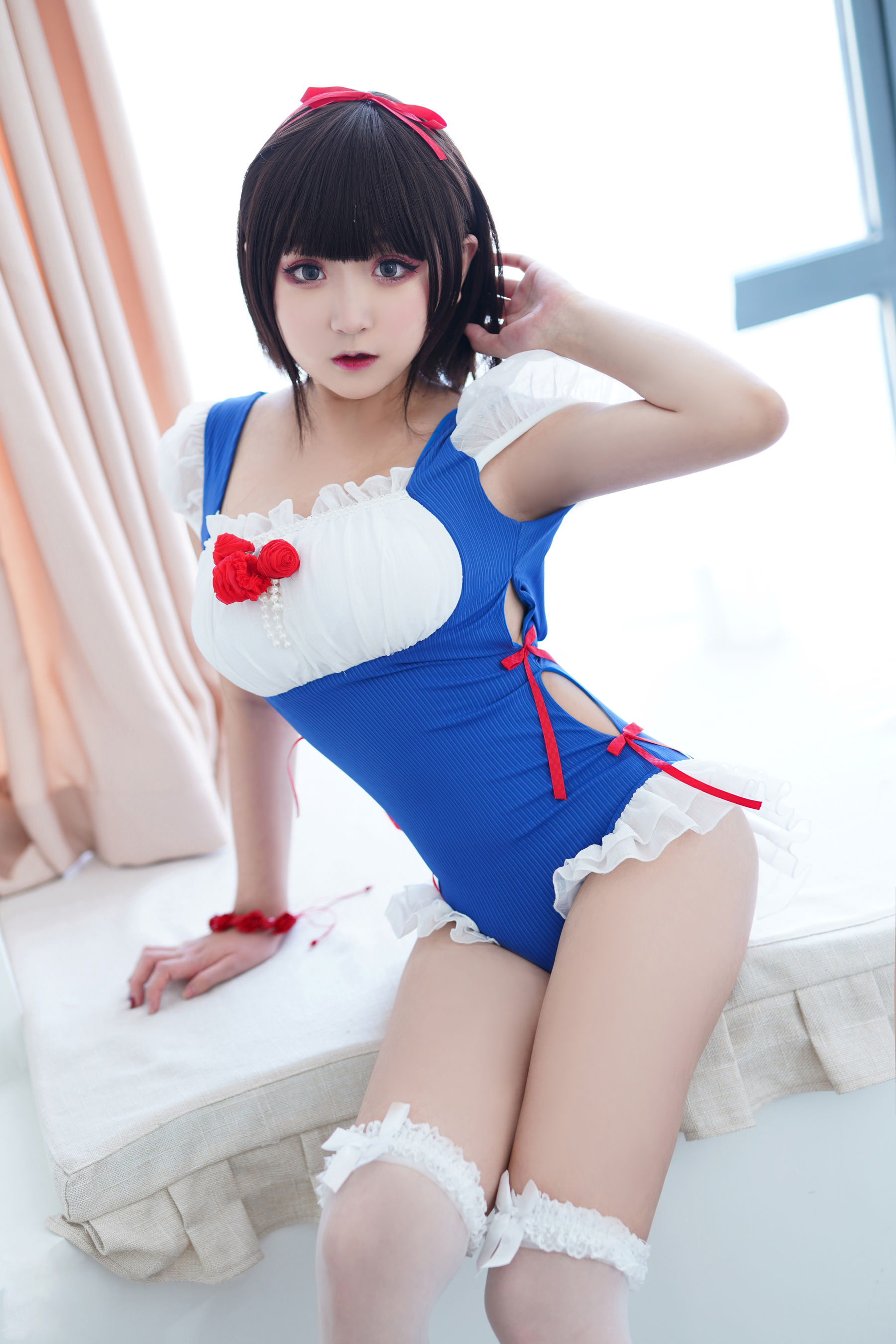 [福利COS] 动漫博主恩田直幸 - 夏日泳装 白雪姬