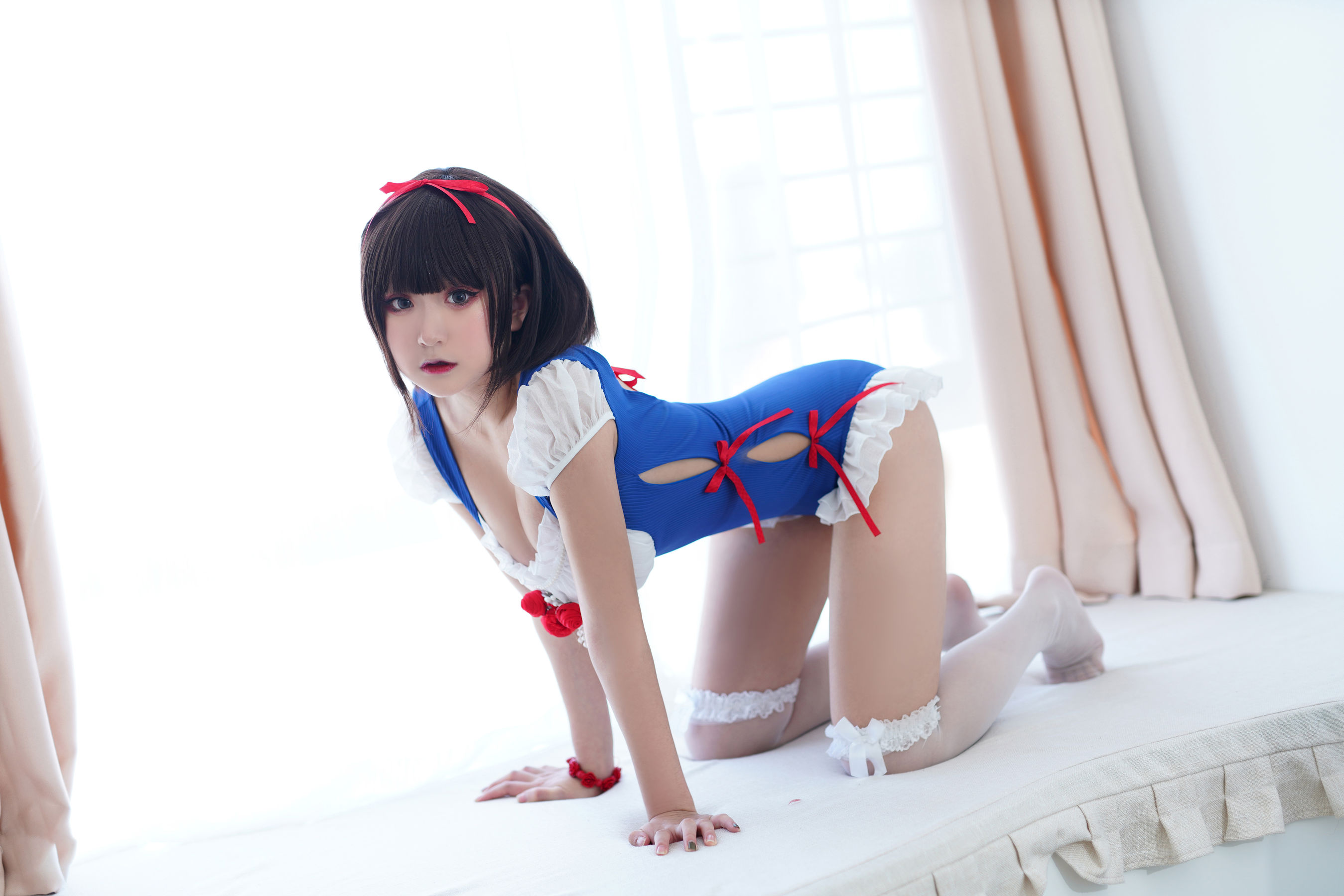 [福利COS] 动漫博主恩田直幸 - 夏日泳装 白雪姬