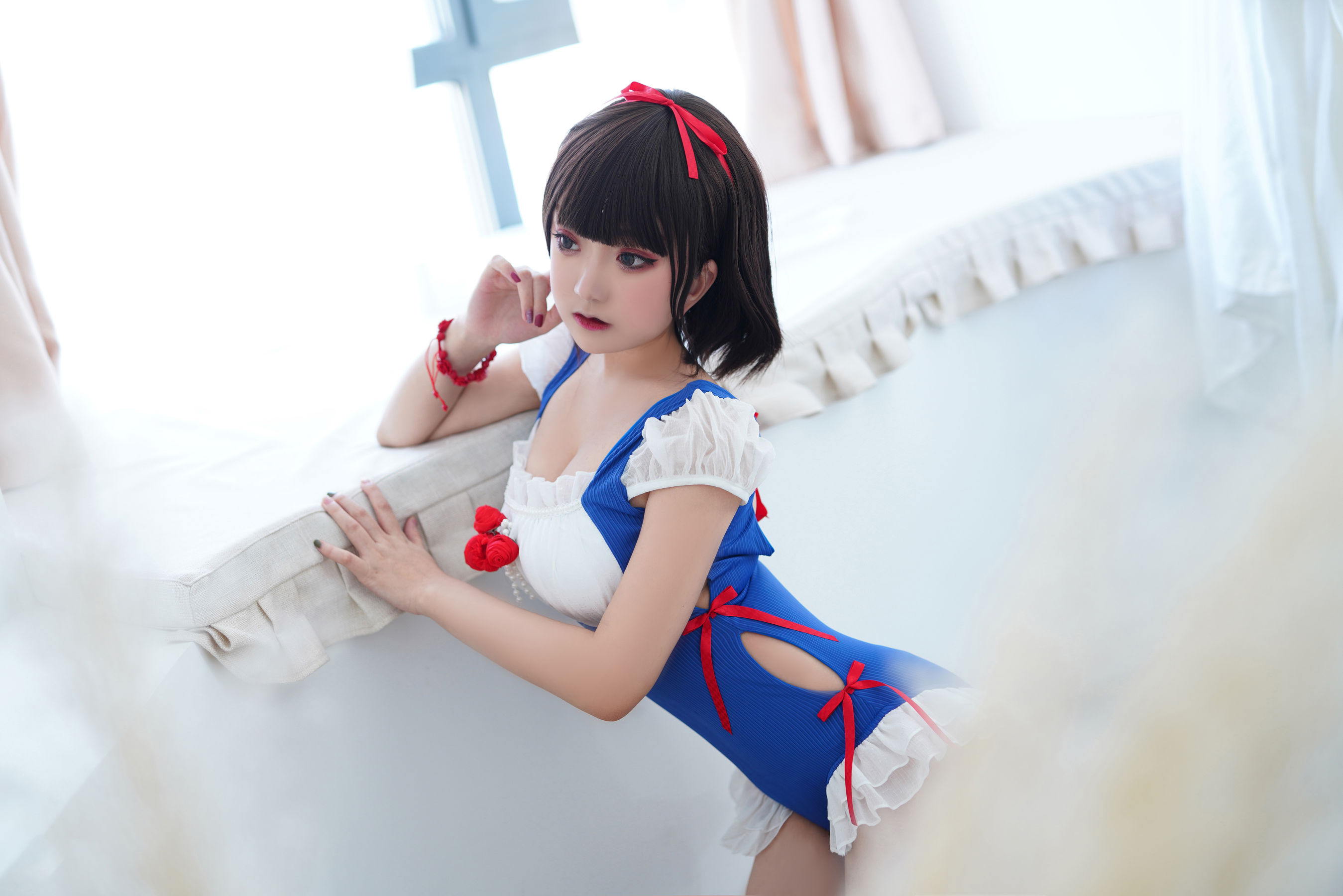 [福利COS] 动漫博主恩田直幸 - 夏日泳装 白雪姬