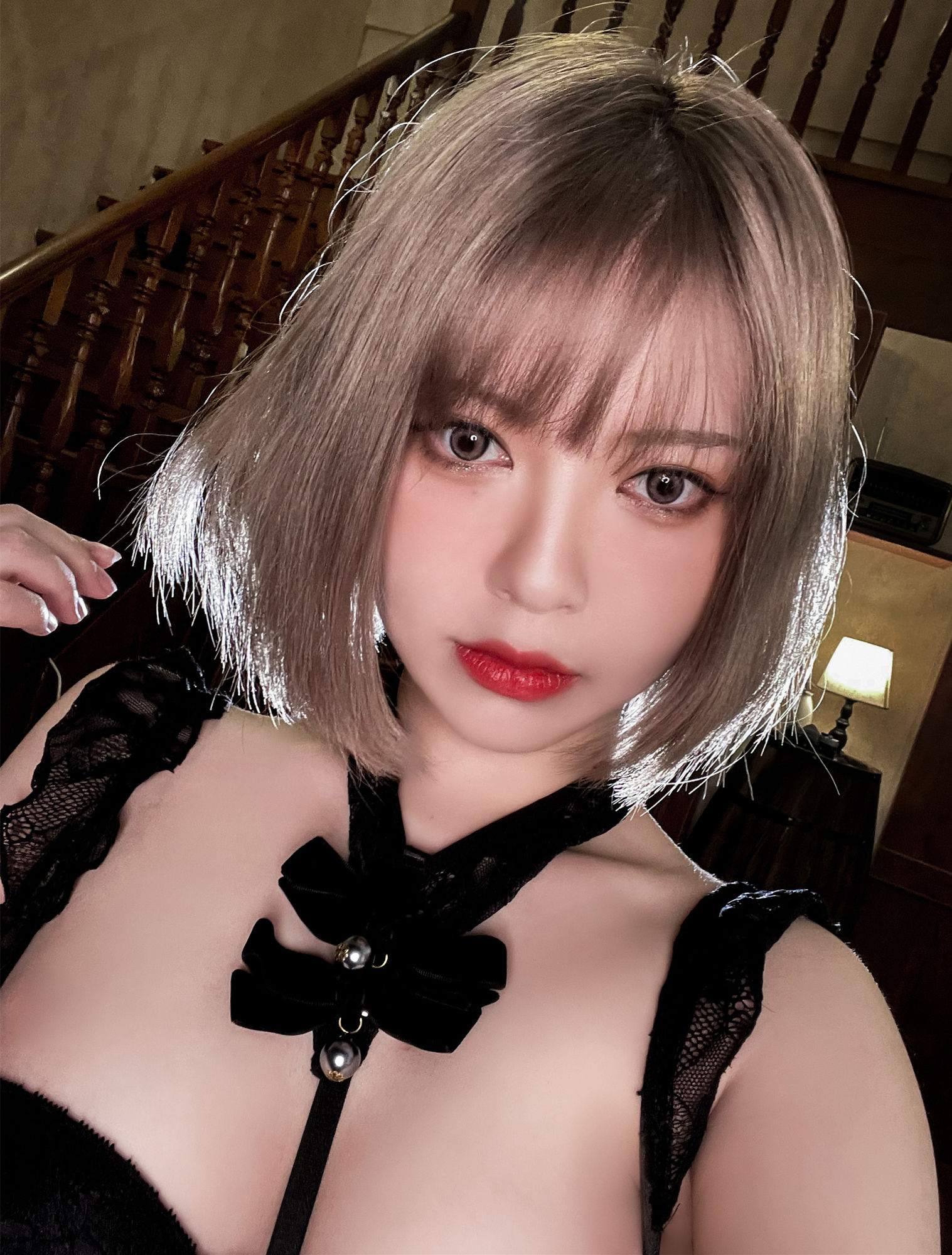 [福利COS] 半半子 - 今日は黑