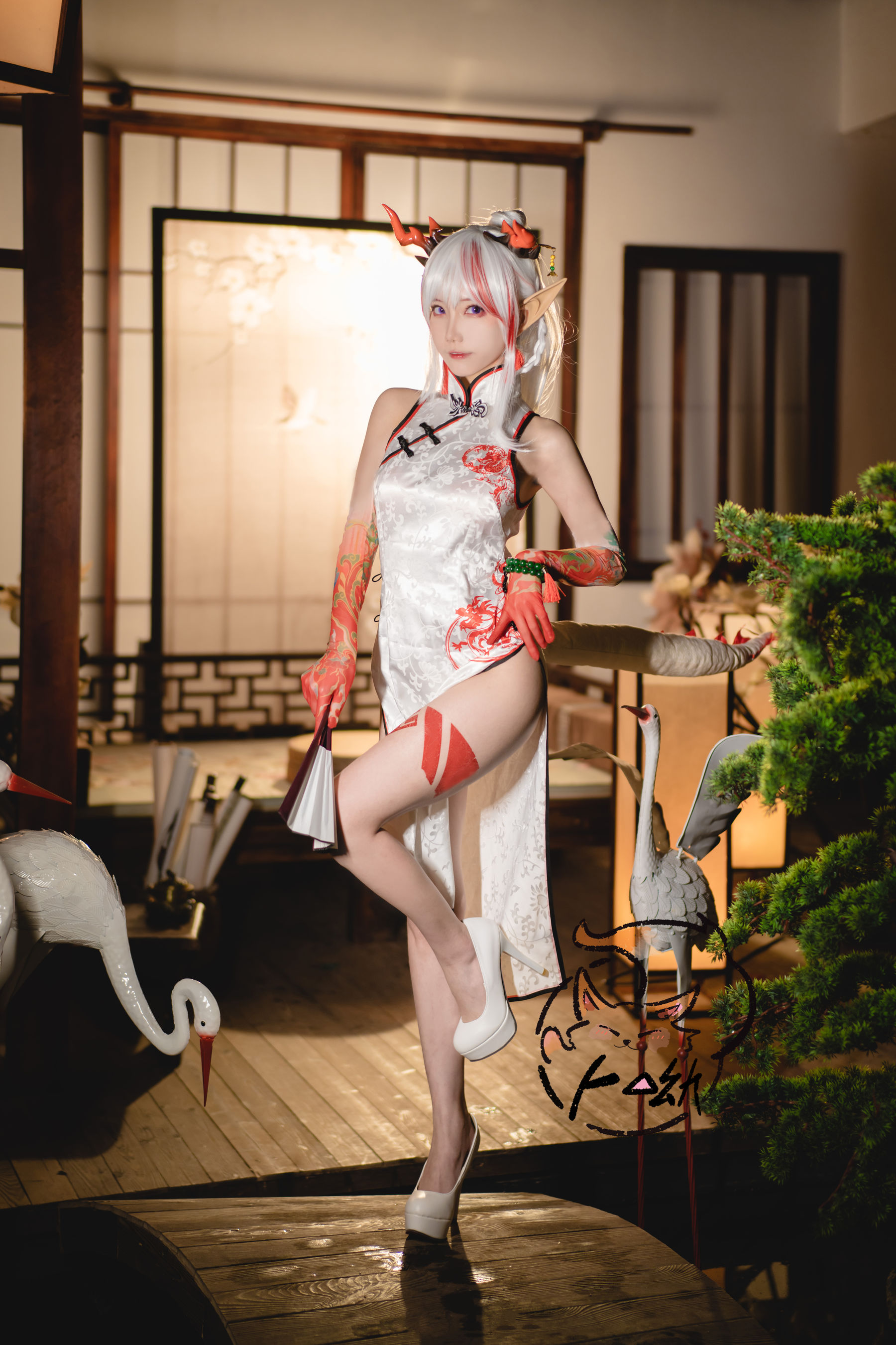 [福利COS] 卜呦Mikon - 年旗袍 乐逍遥