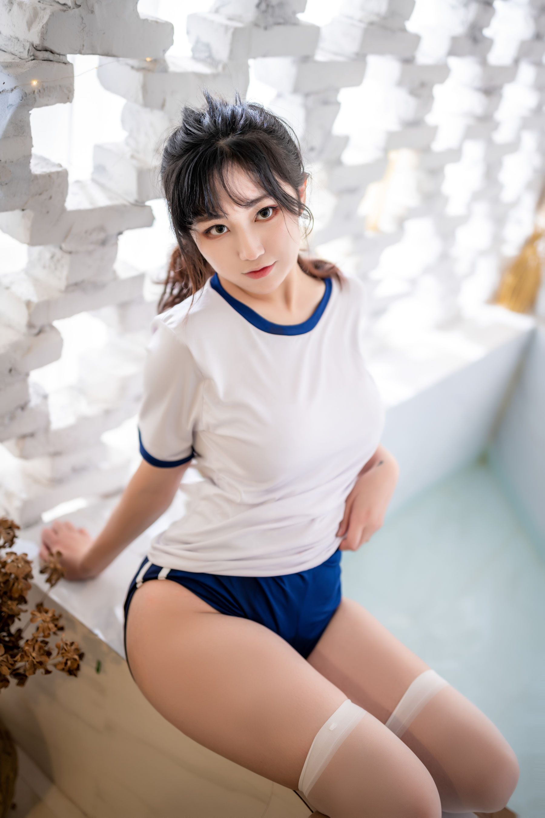 [福利COS] 奇行家狗崽(棕桠阿狗崽) - 浴场的体操服