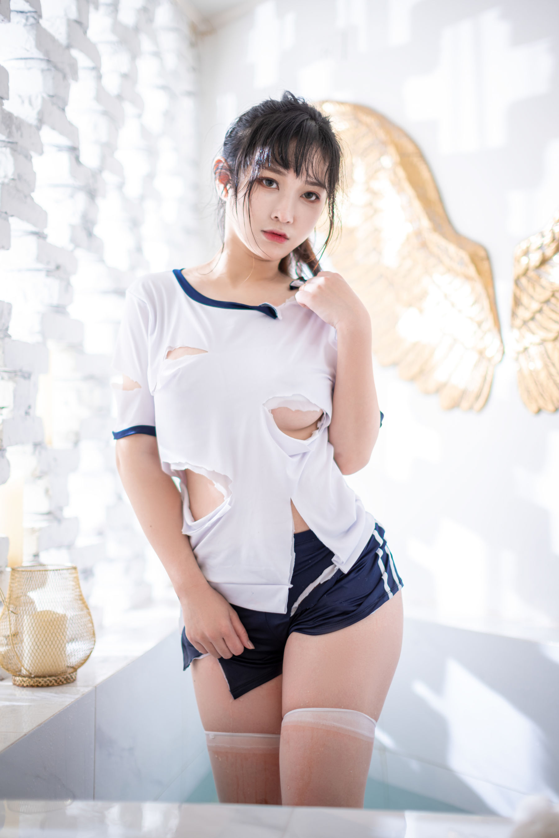 [福利COS] 奇行家狗崽(棕桠阿狗崽) - 浴场的体操服
