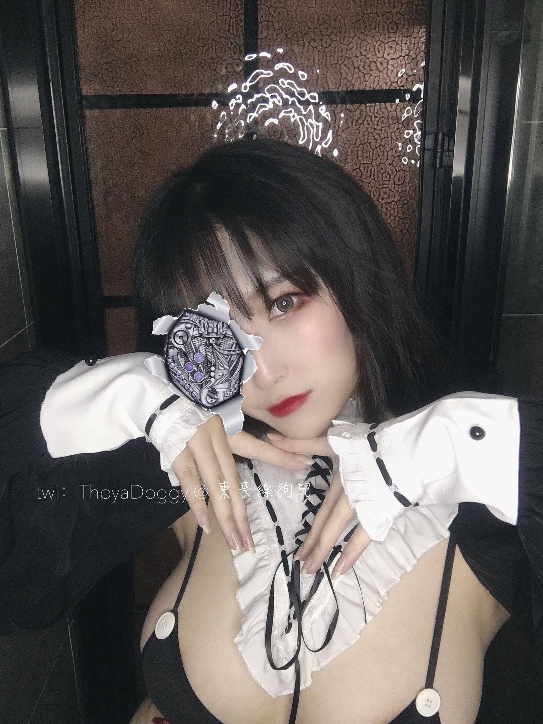 [福利COS] 奇行家狗崽(棕桠阿狗崽) - 黑白无相