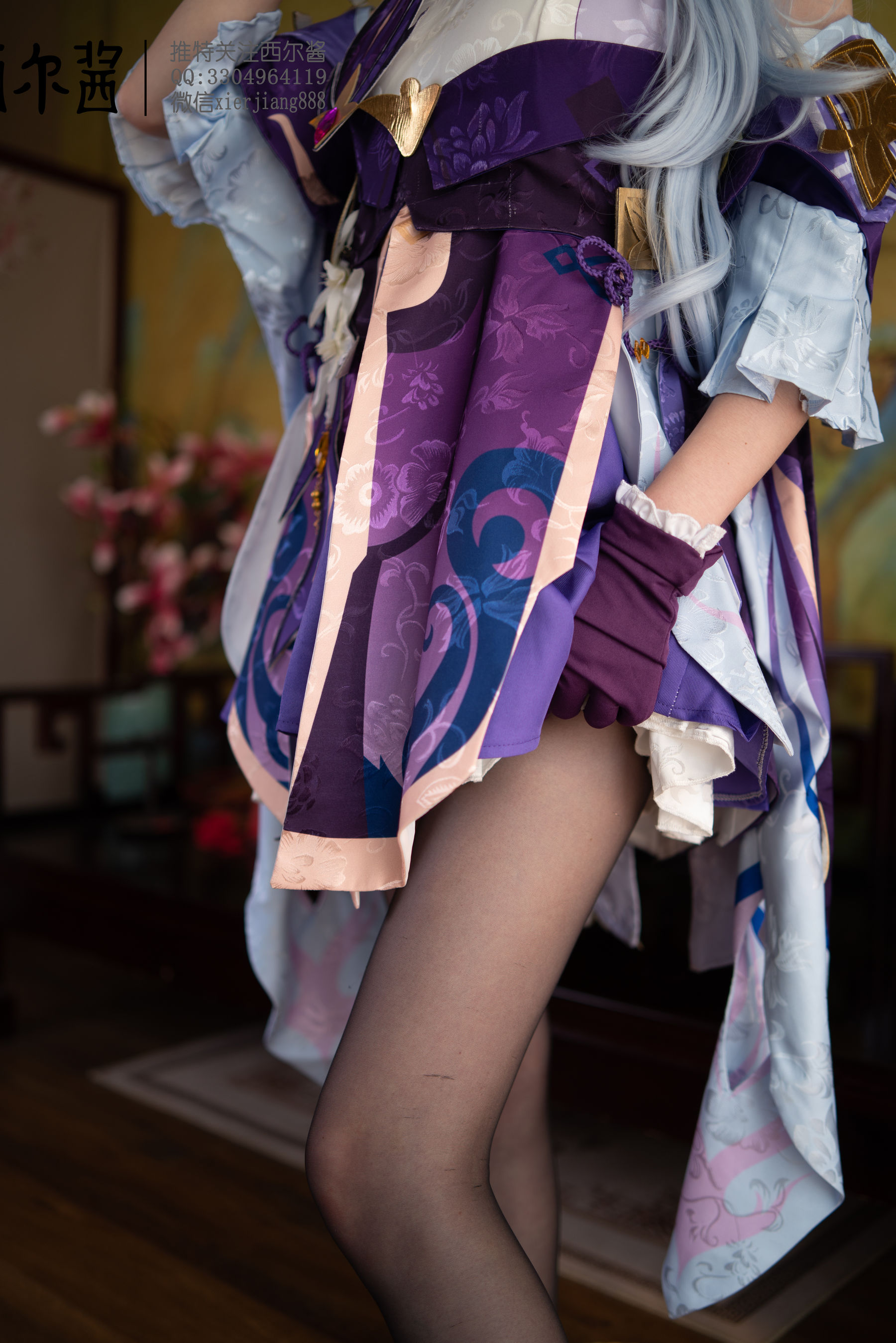 [福利COS] 微博萌妹子西尔酱 - 刻晴腿