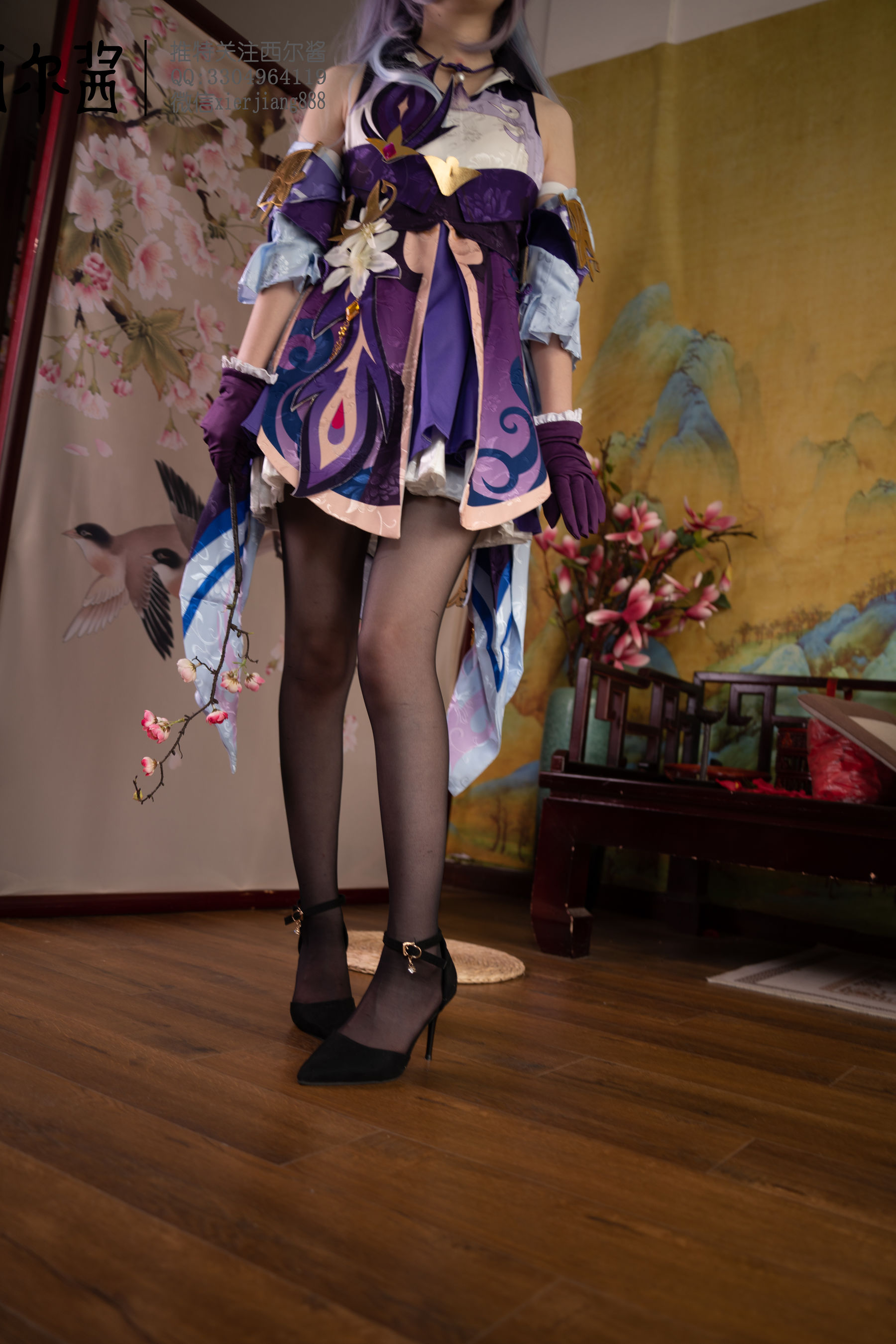[福利COS] 微博萌妹子西尔酱 - 刻晴腿