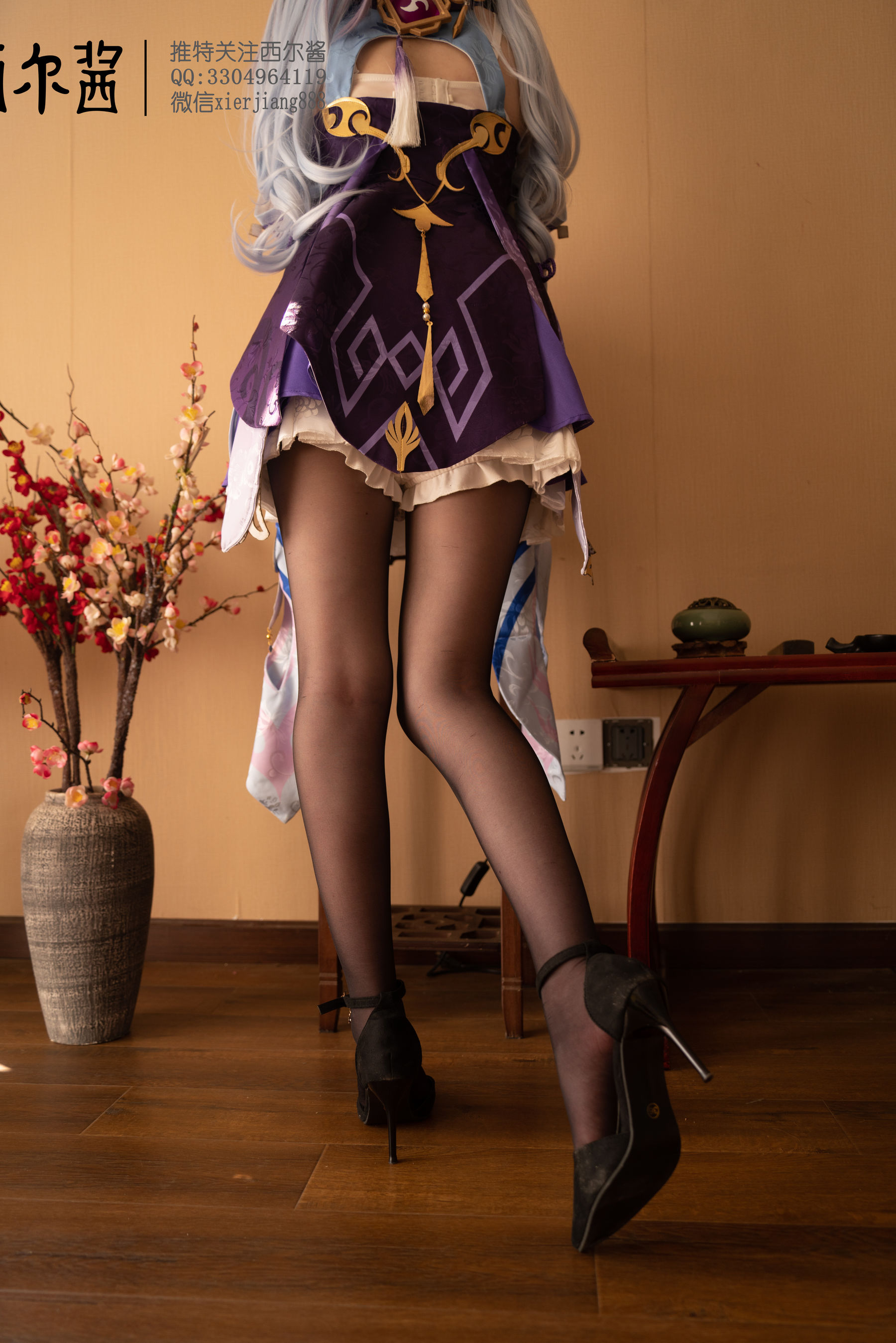 [福利COS] 微博萌妹子西尔酱 - 刻晴腿