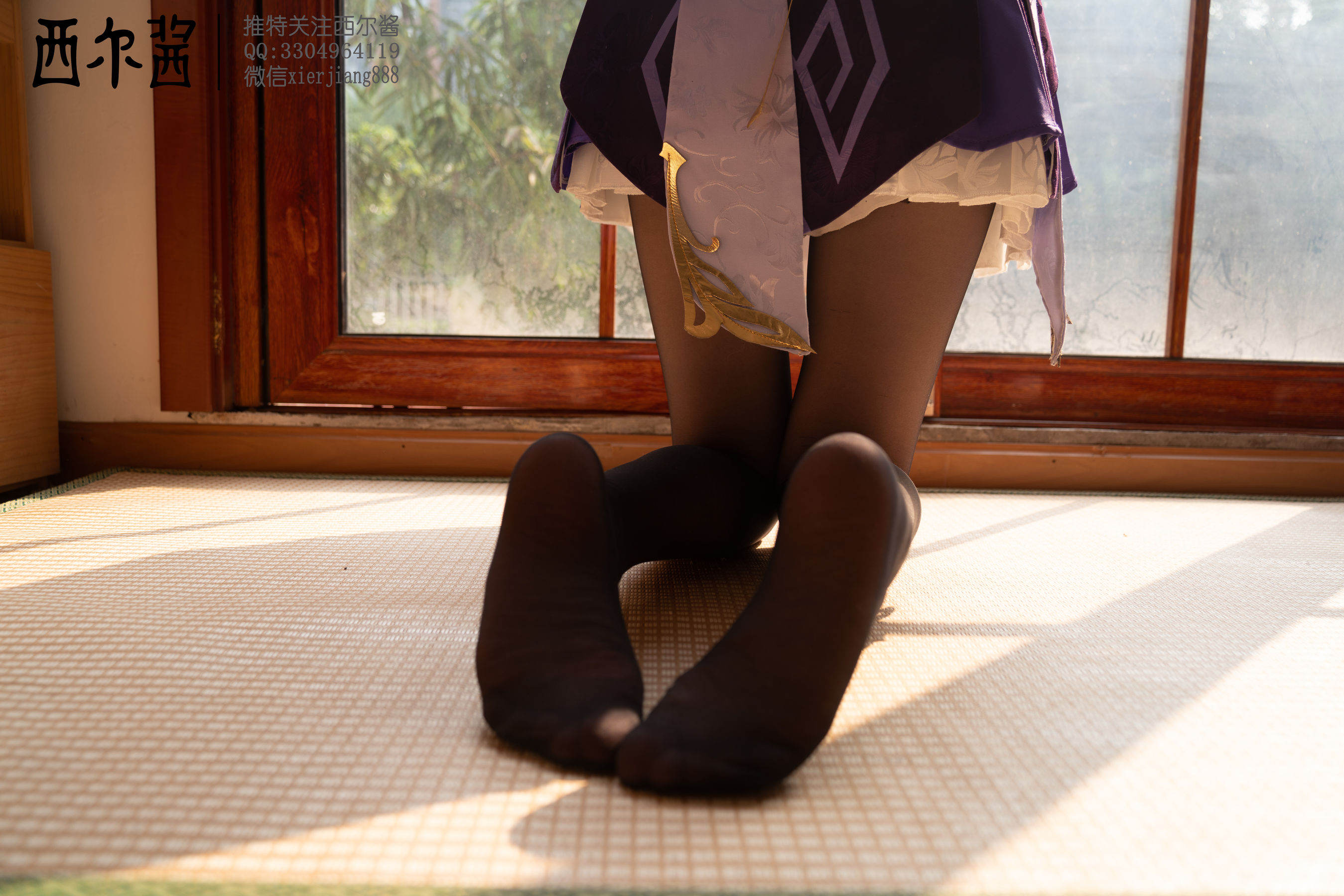 [福利COS] 微博萌妹子西尔酱 - 刻晴腿