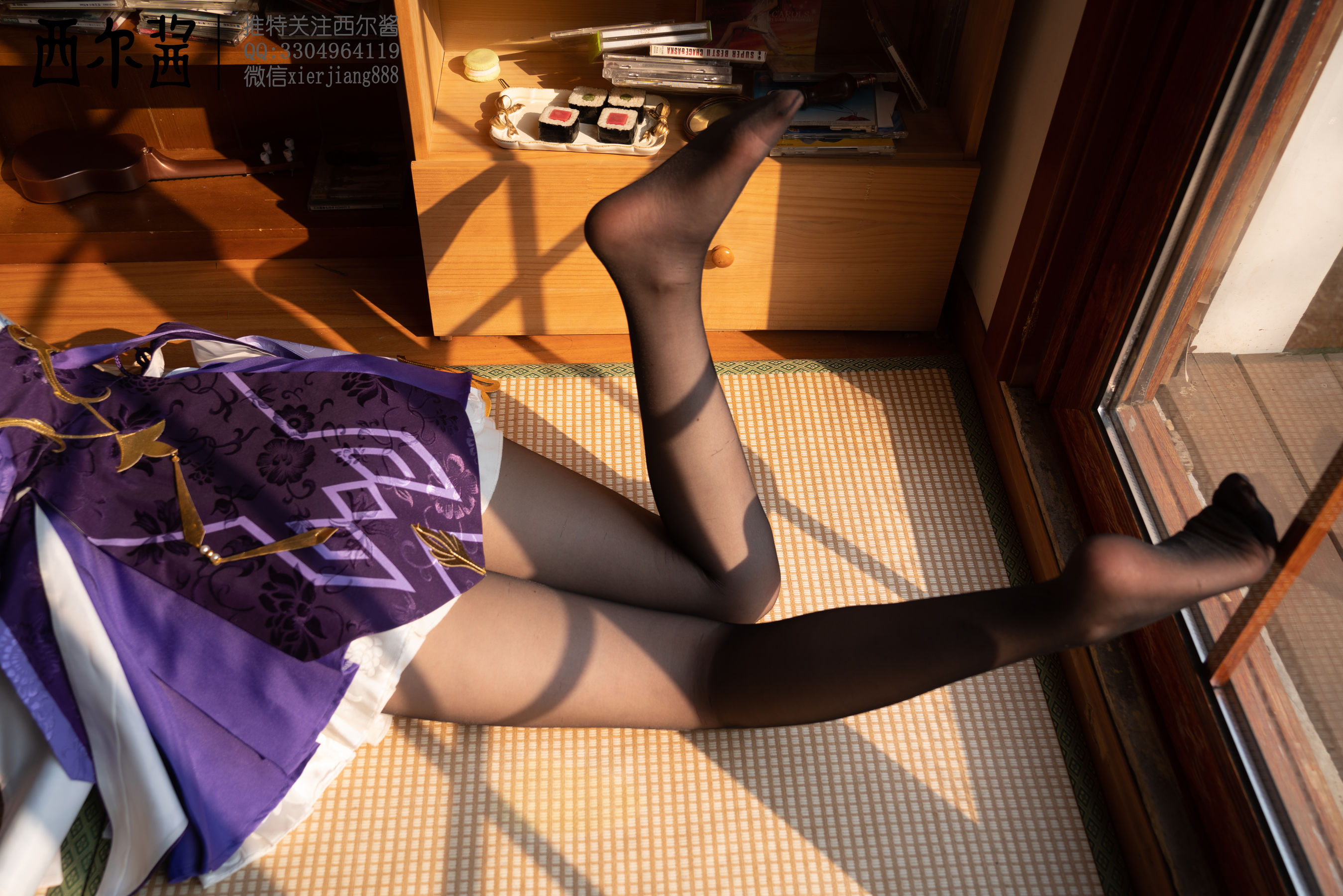 [福利COS] 微博萌妹子西尔酱 - 刻晴腿