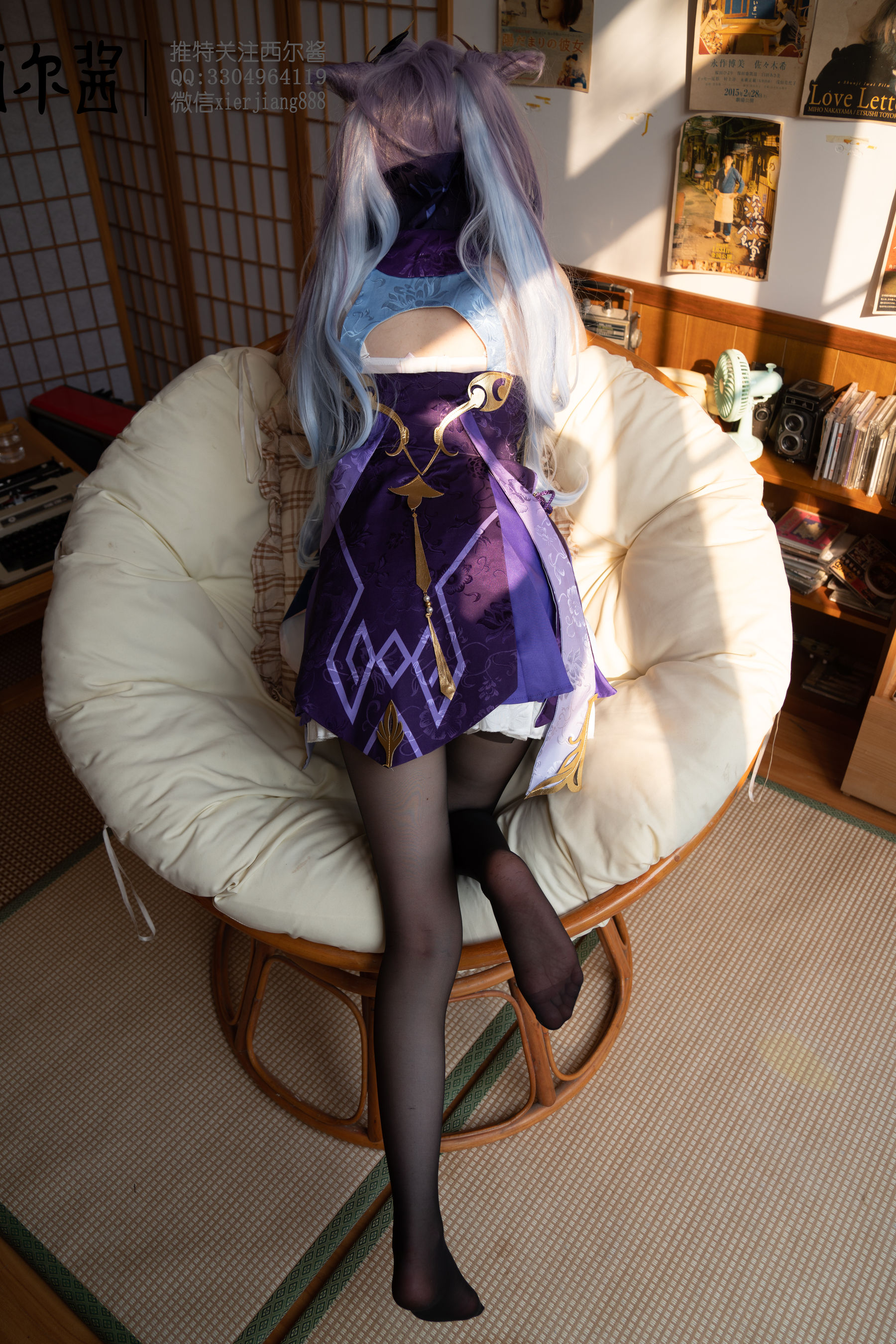 [福利COS] 微博萌妹子西尔酱 - 刻晴腿