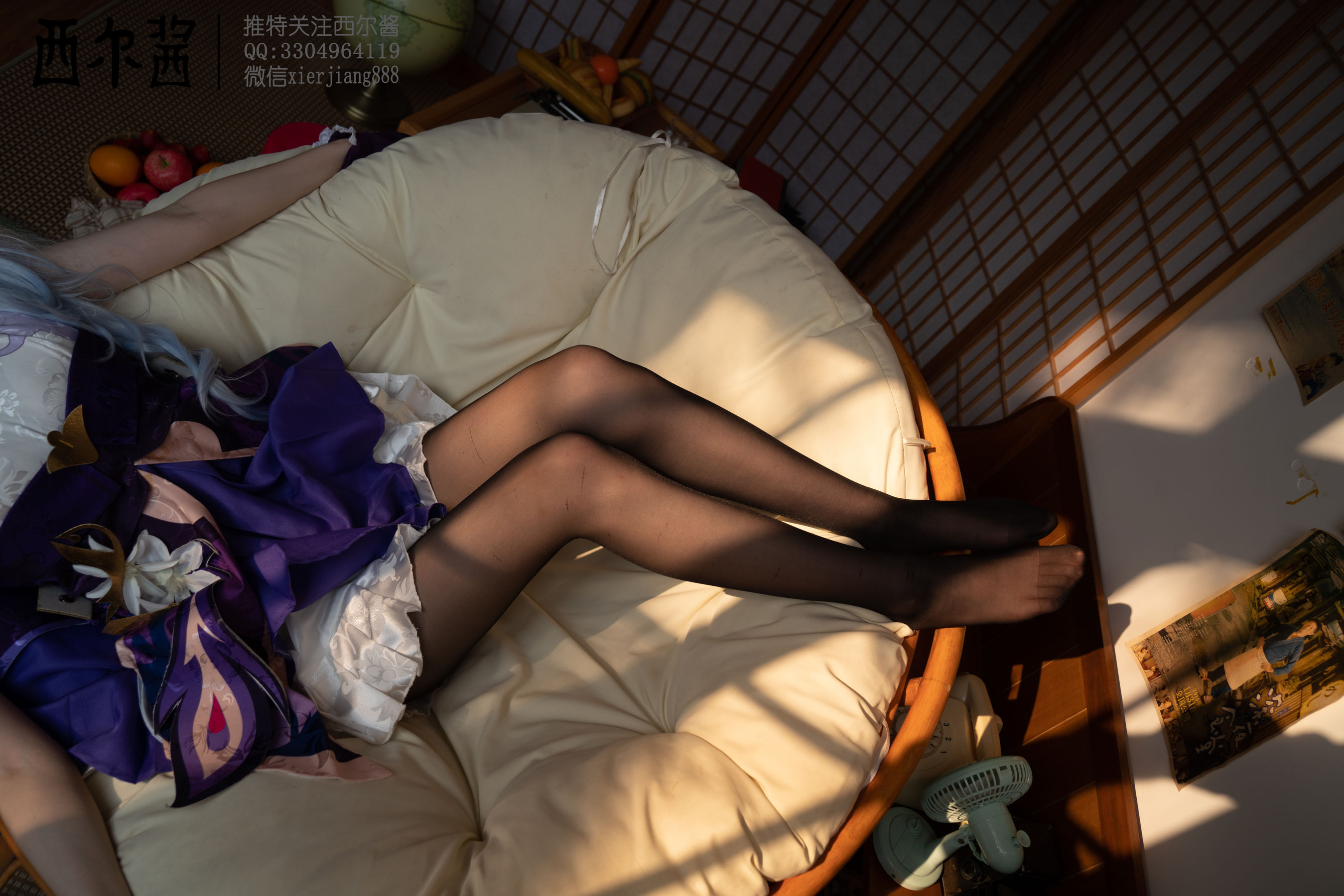 [福利COS] 微博萌妹子西尔酱 - 刻晴腿