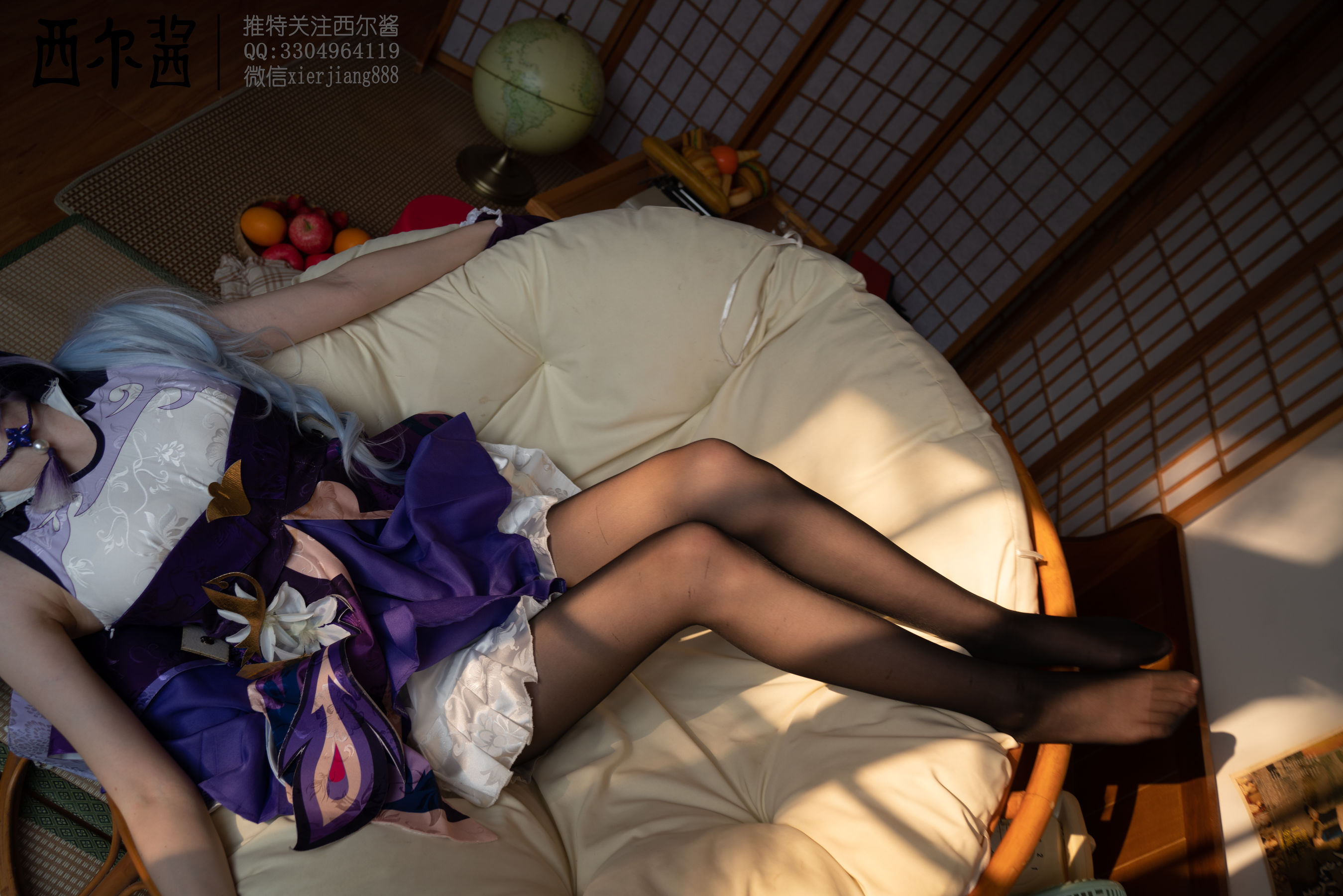 [福利COS] 微博萌妹子西尔酱 - 刻晴腿