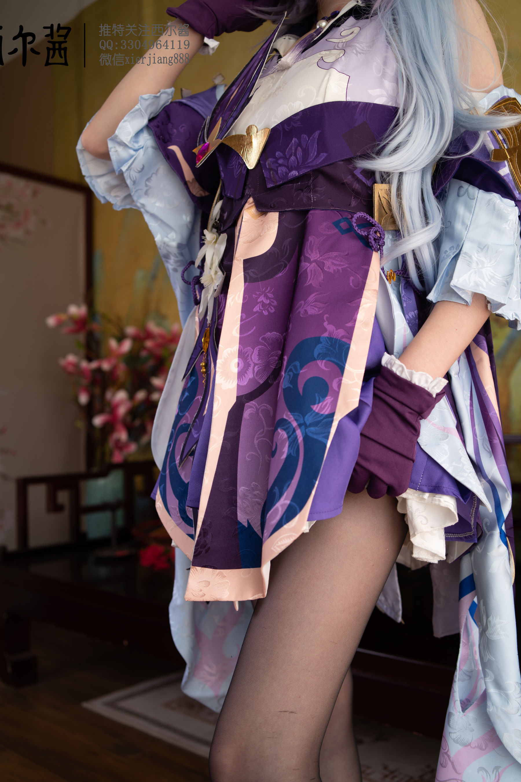 [福利COS] 微博萌妹子西尔酱 - 刻晴腿